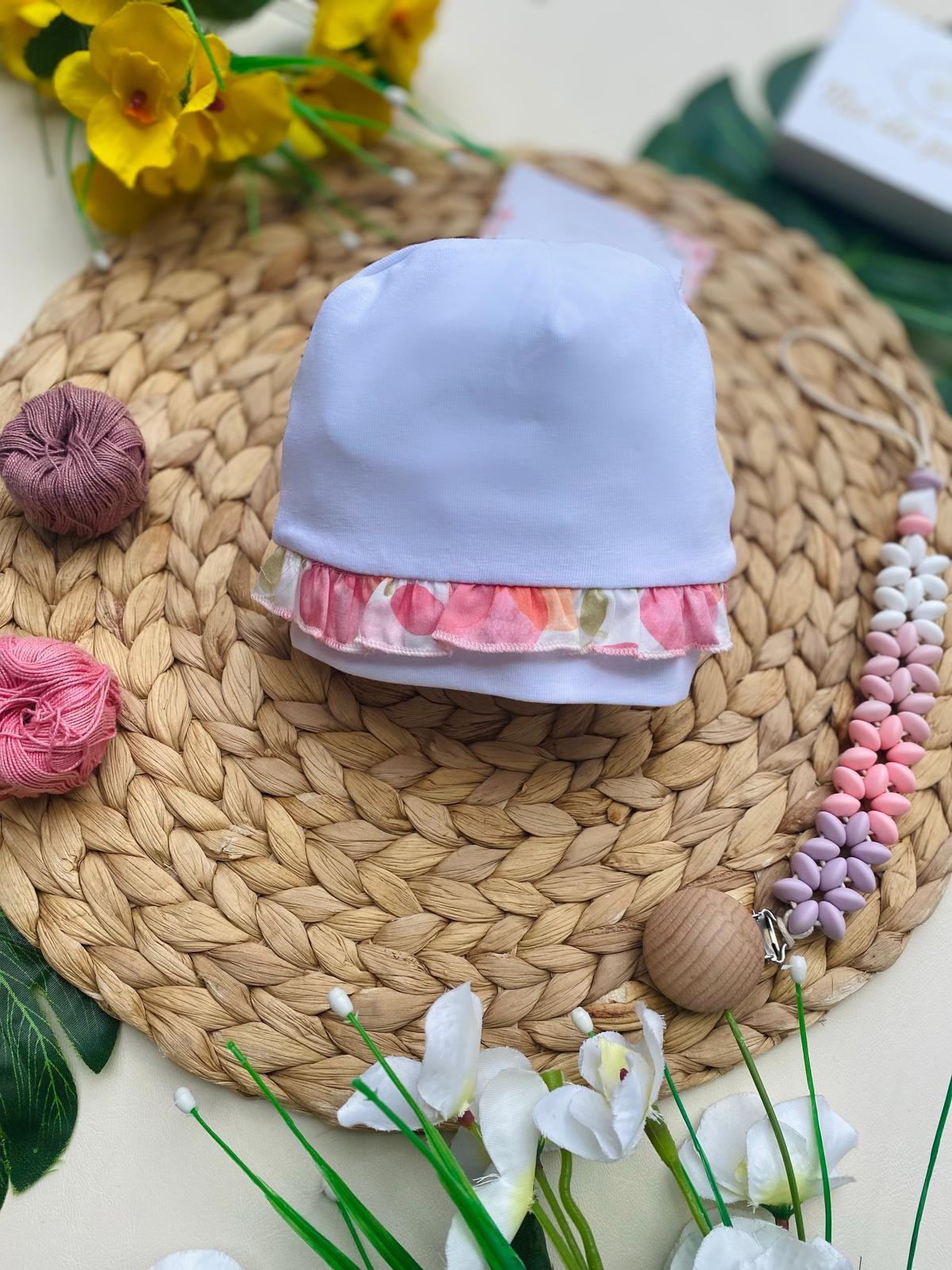 CAPPELLINO BIANCO E ROSA - Noi da piccoli