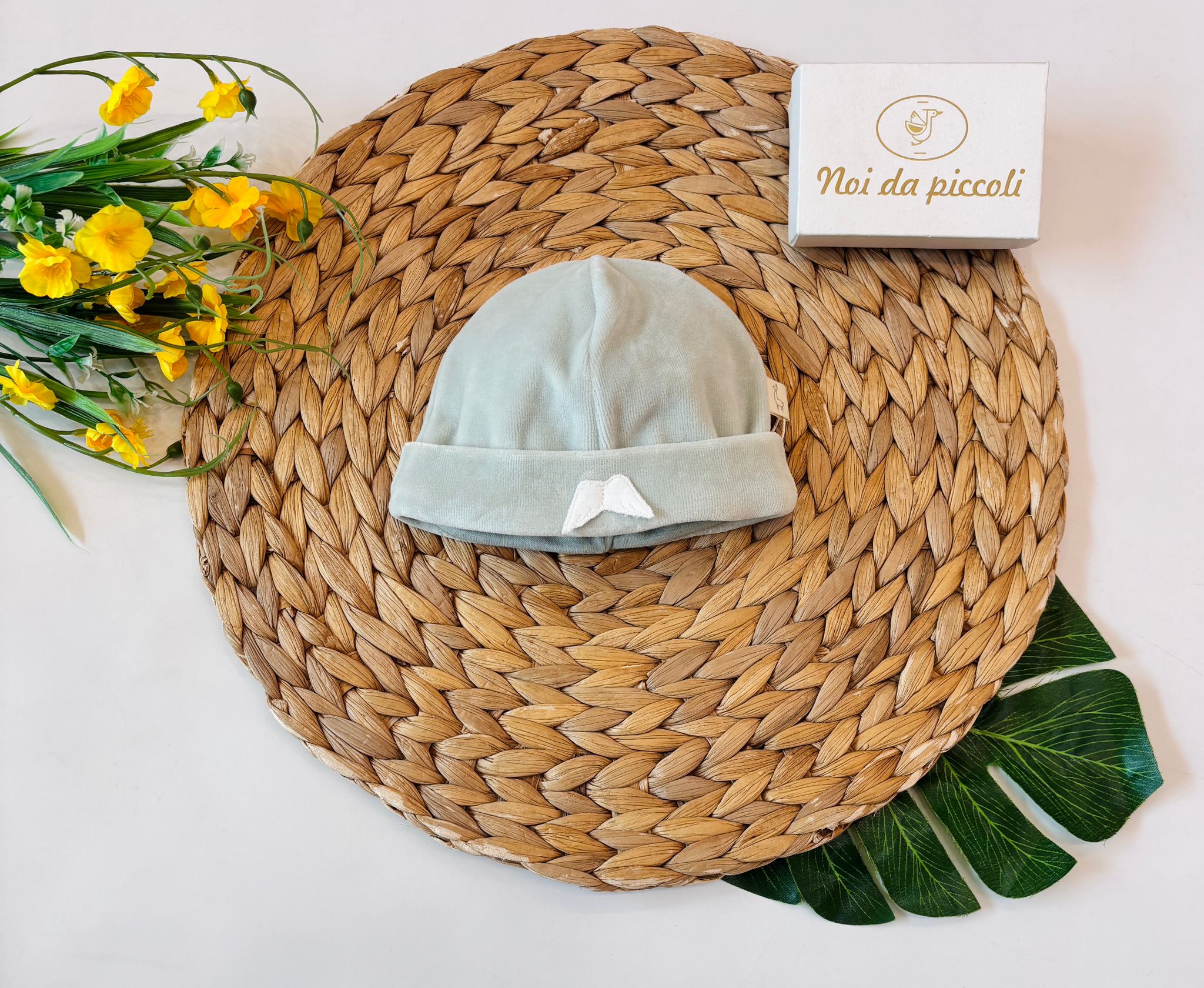 CAPPELLINO CINIGLIA VERDE ANGIOLETTO - Noi da piccoli
