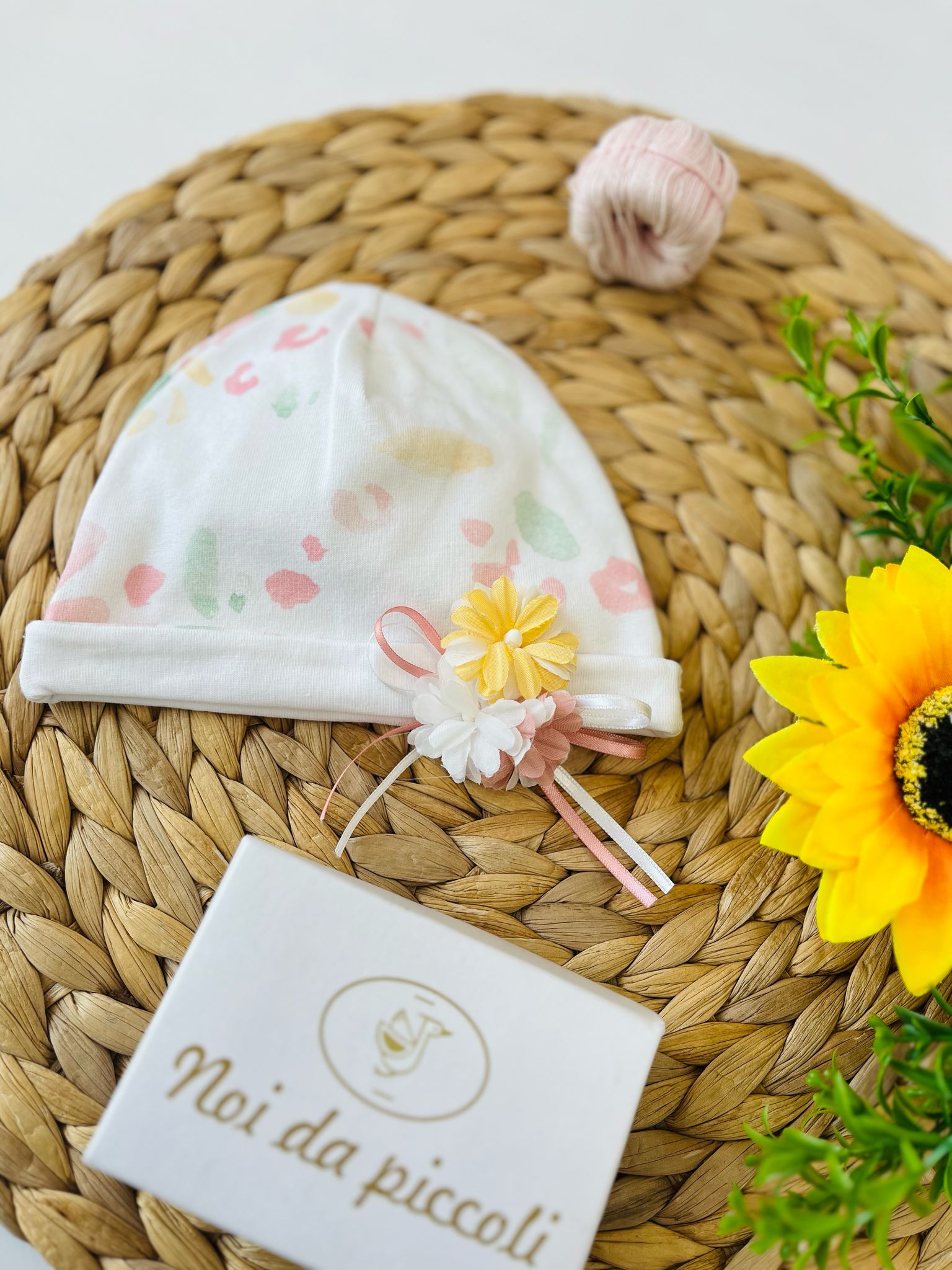 cappellino Cotone Bianco - Noi da piccoli