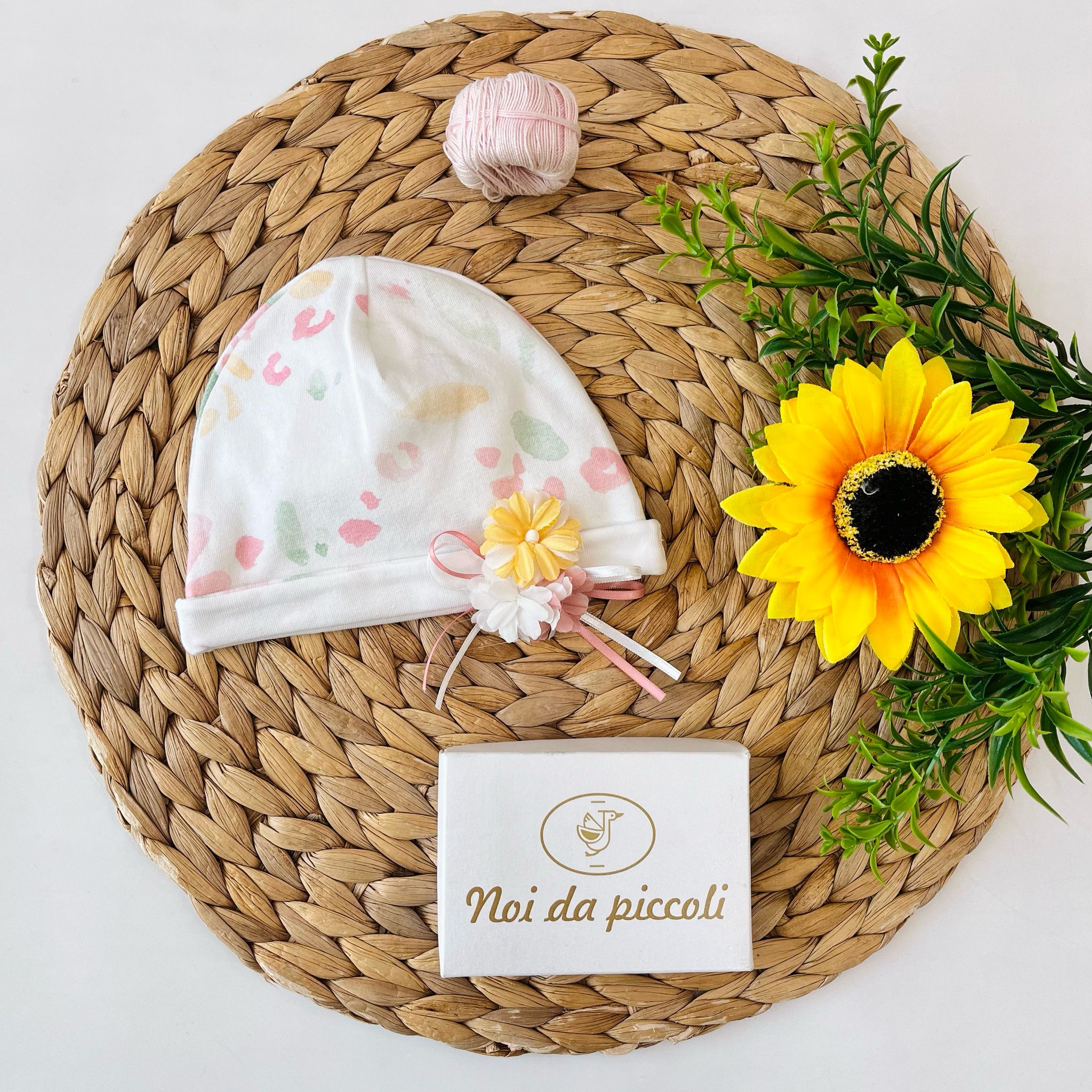 cappellino Cotone Bianco - Noi da piccoli