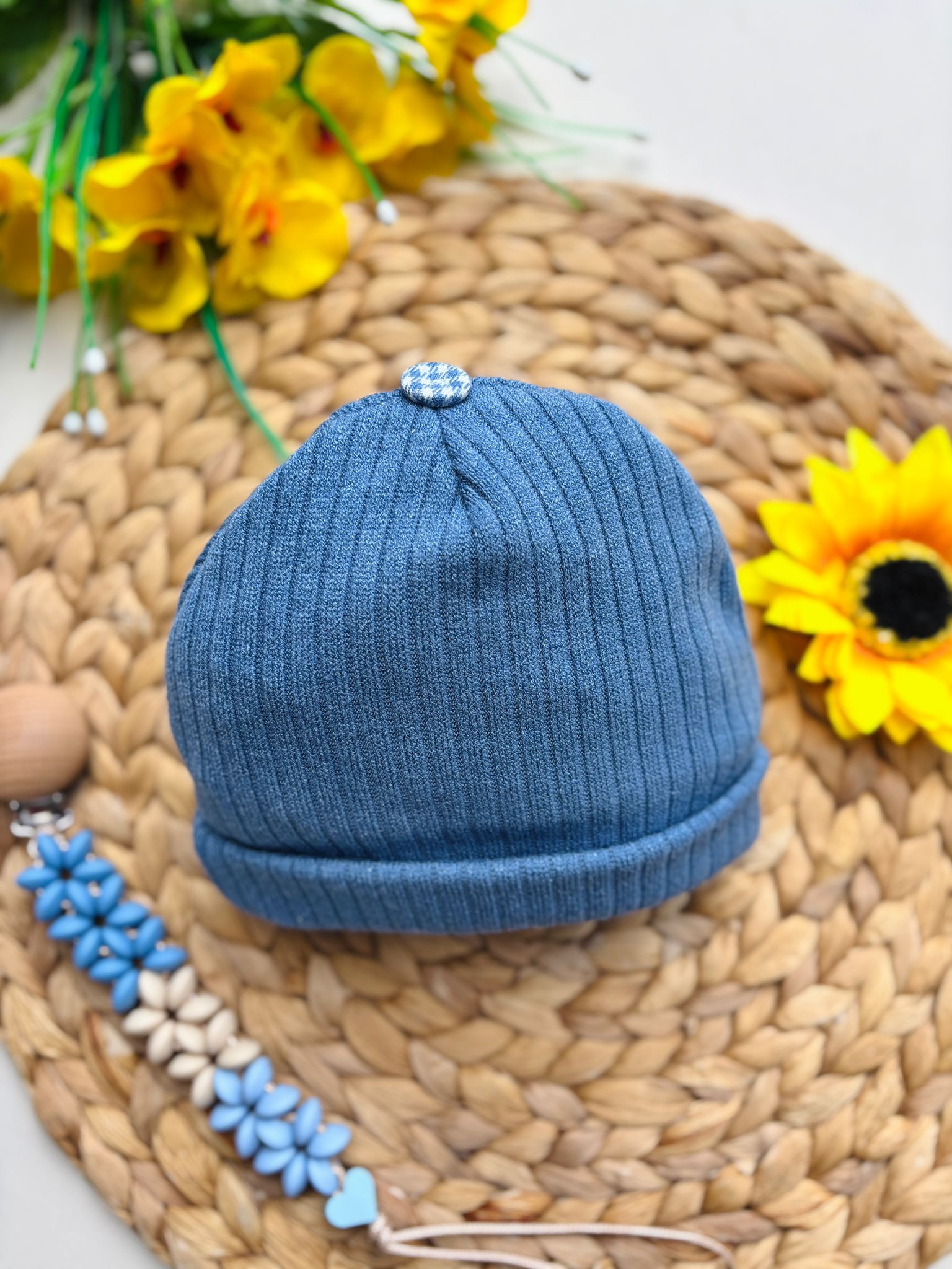 CAPPELLINO IN CALDO COTONE POLVERE - Noi da piccoli