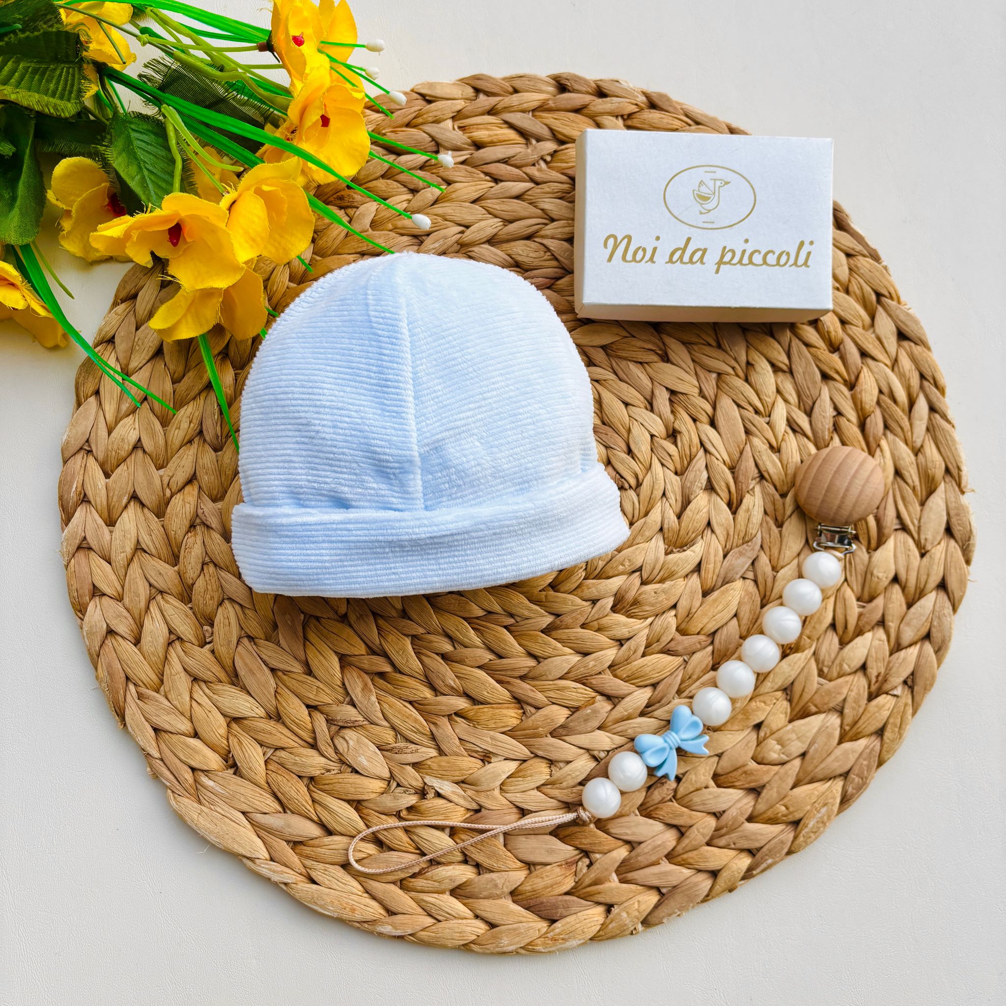 CAPPELLINO IN CINIGLIA A COSTINE CELESTE - Noi da piccoli