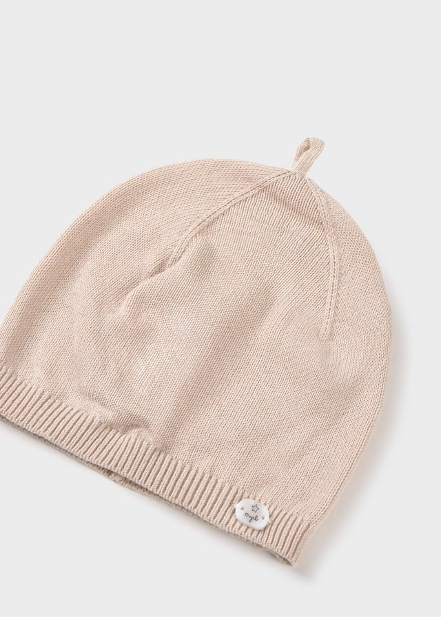 CAPPELLINO IN COTONE BEIGE - Noi da piccoli