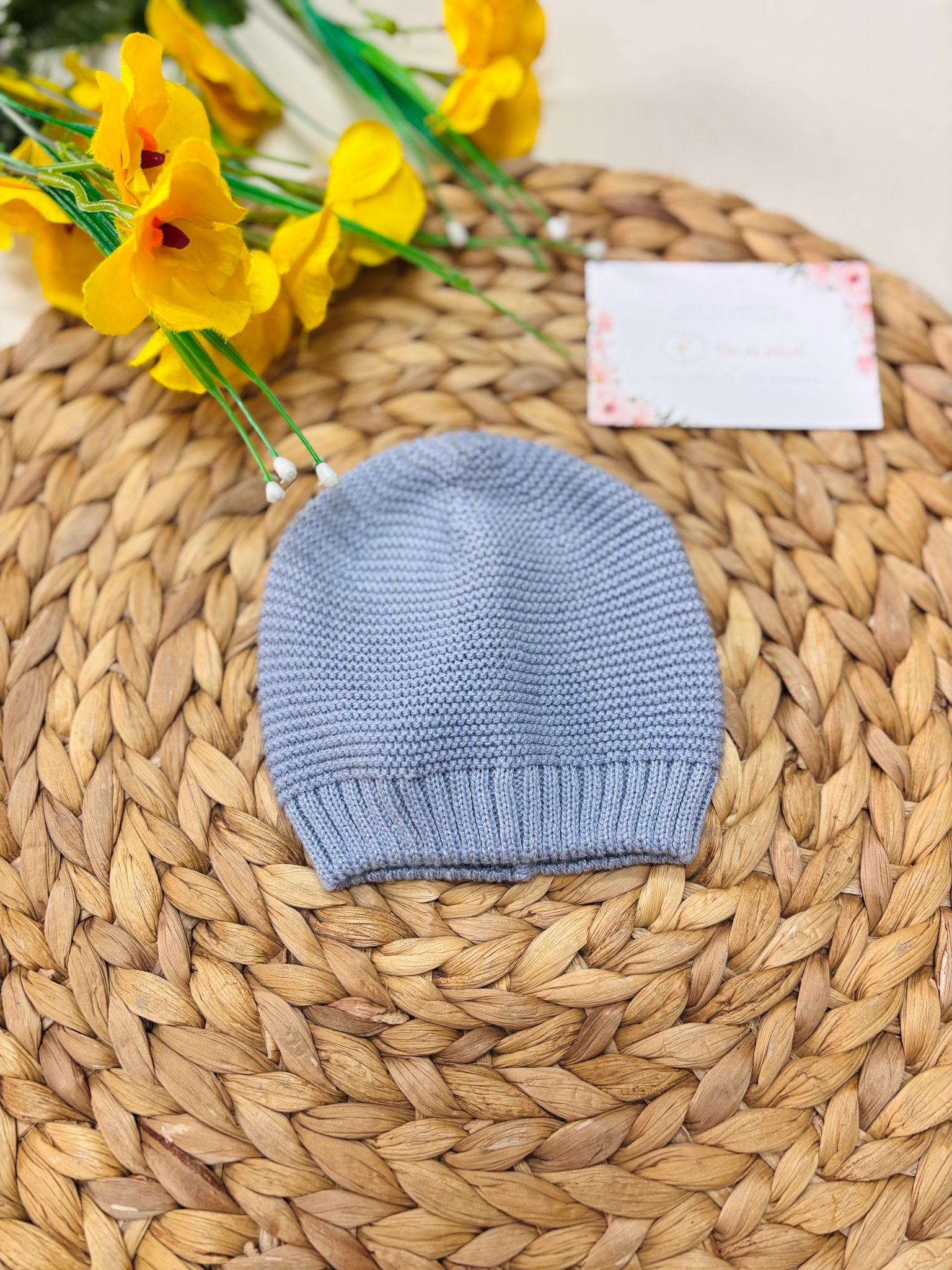CAPPELLINO IN COTONE CIELO - Noi da piccoli