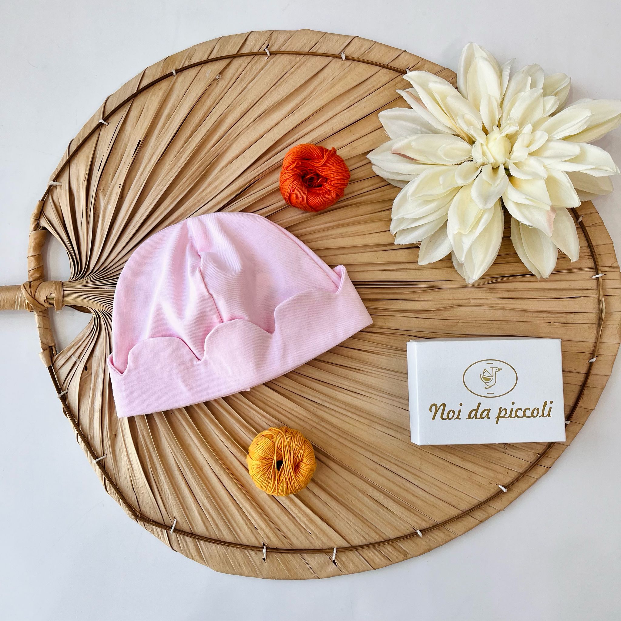 cappellino in Cotone Rosa - Noi da piccoli