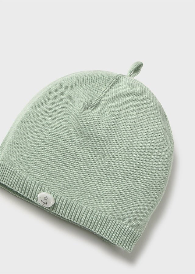 CAPPELLINO IN COTONE VERDE ACQUA - Noi da piccoli