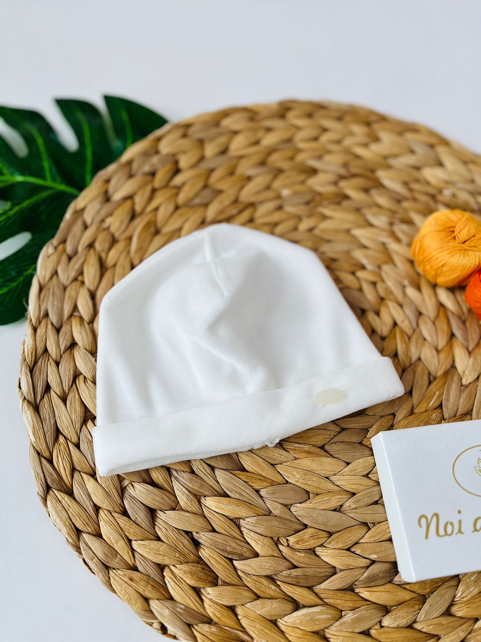 CAPPELLINO SEMPLICE CINIGLIA BIANCO - Noi da piccoli