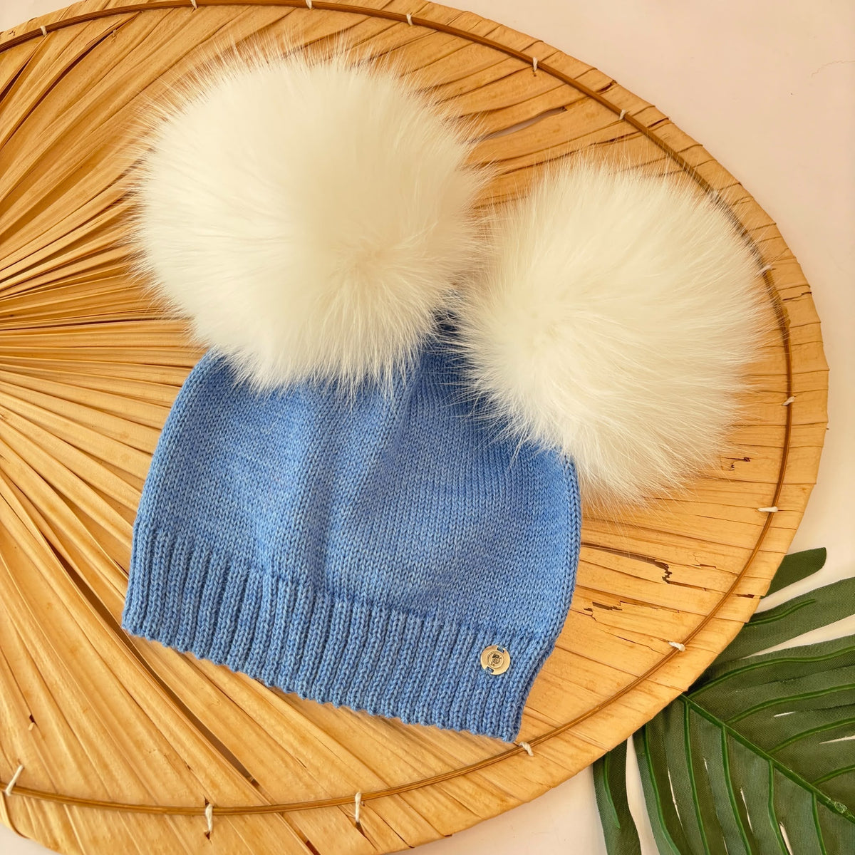 CAPPELLO 2 Pon Pom Volpe Lana CARTA DA ZUCCHERO - Noi da piccoli