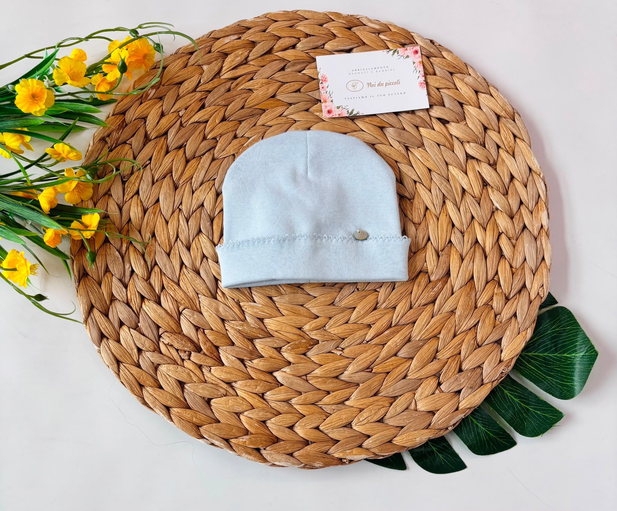 CAPPELLO COTONE CALDO CIELO - Noi da piccoli
