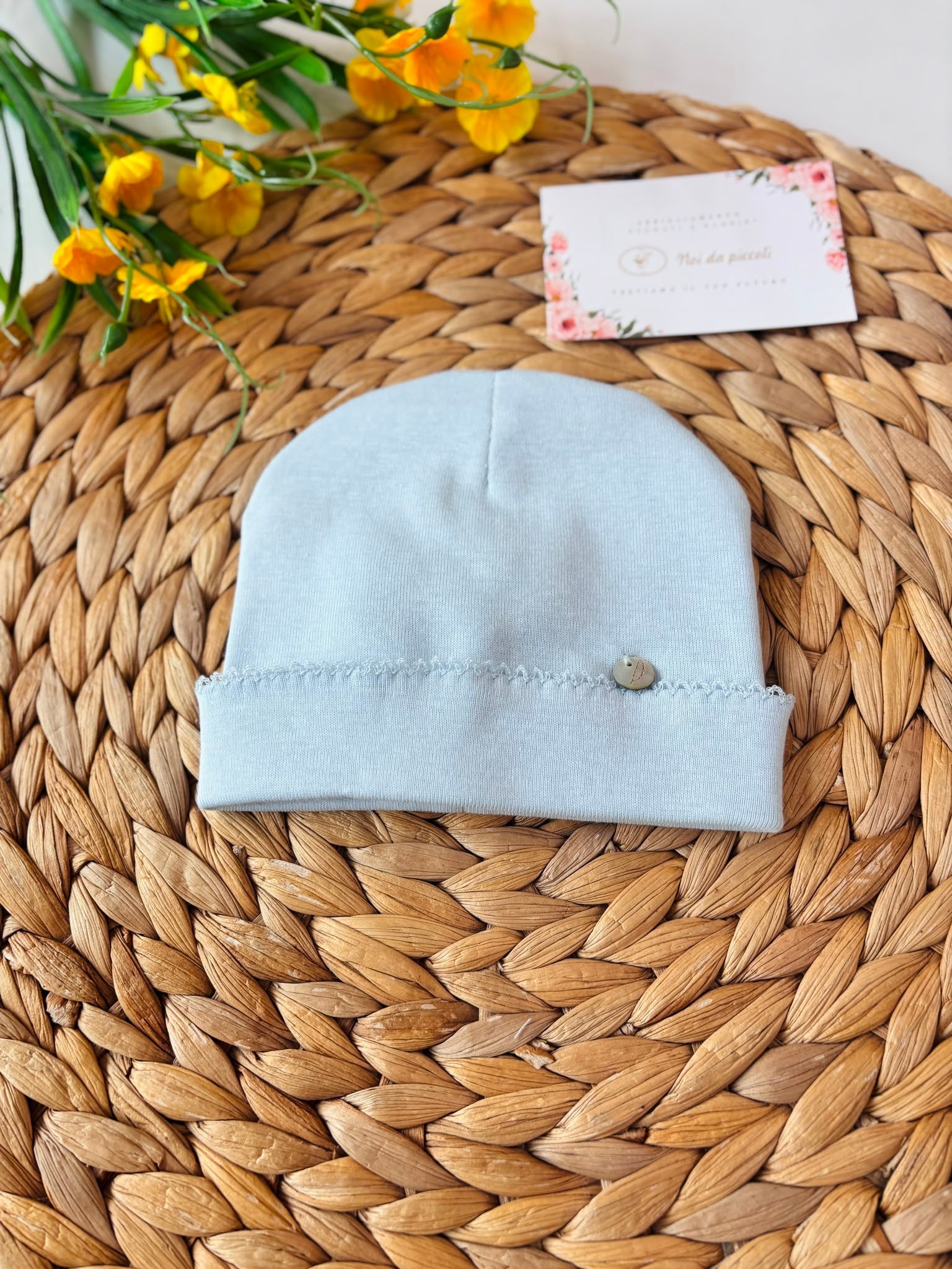 CAPPELLO COTONE CALDO CIELO - Noi da piccoli