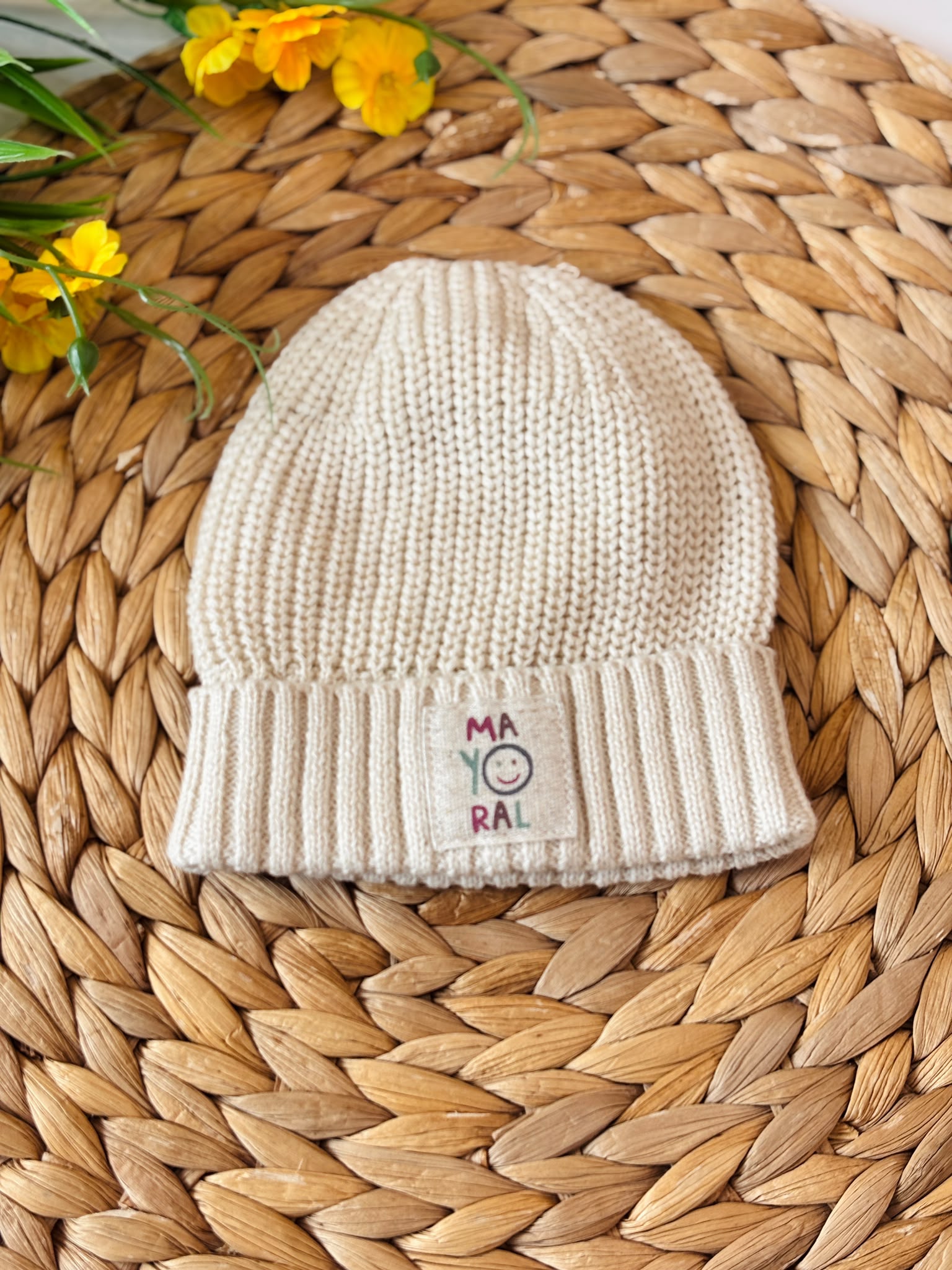 CAPPELLO COTONE CALDO PANNA - Noi da piccoli