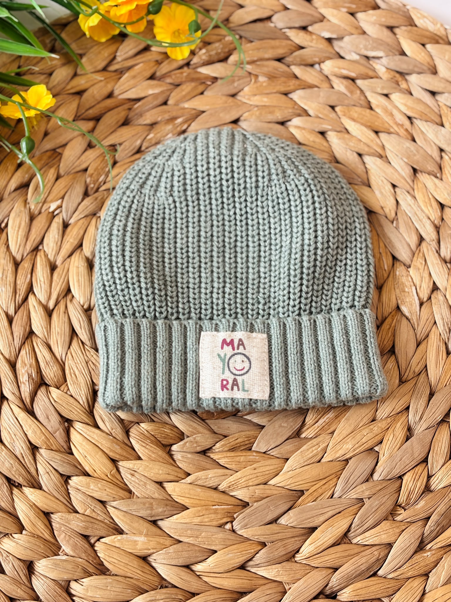CAPPELLO COTONE CALDO VERDE - Noi da piccoli