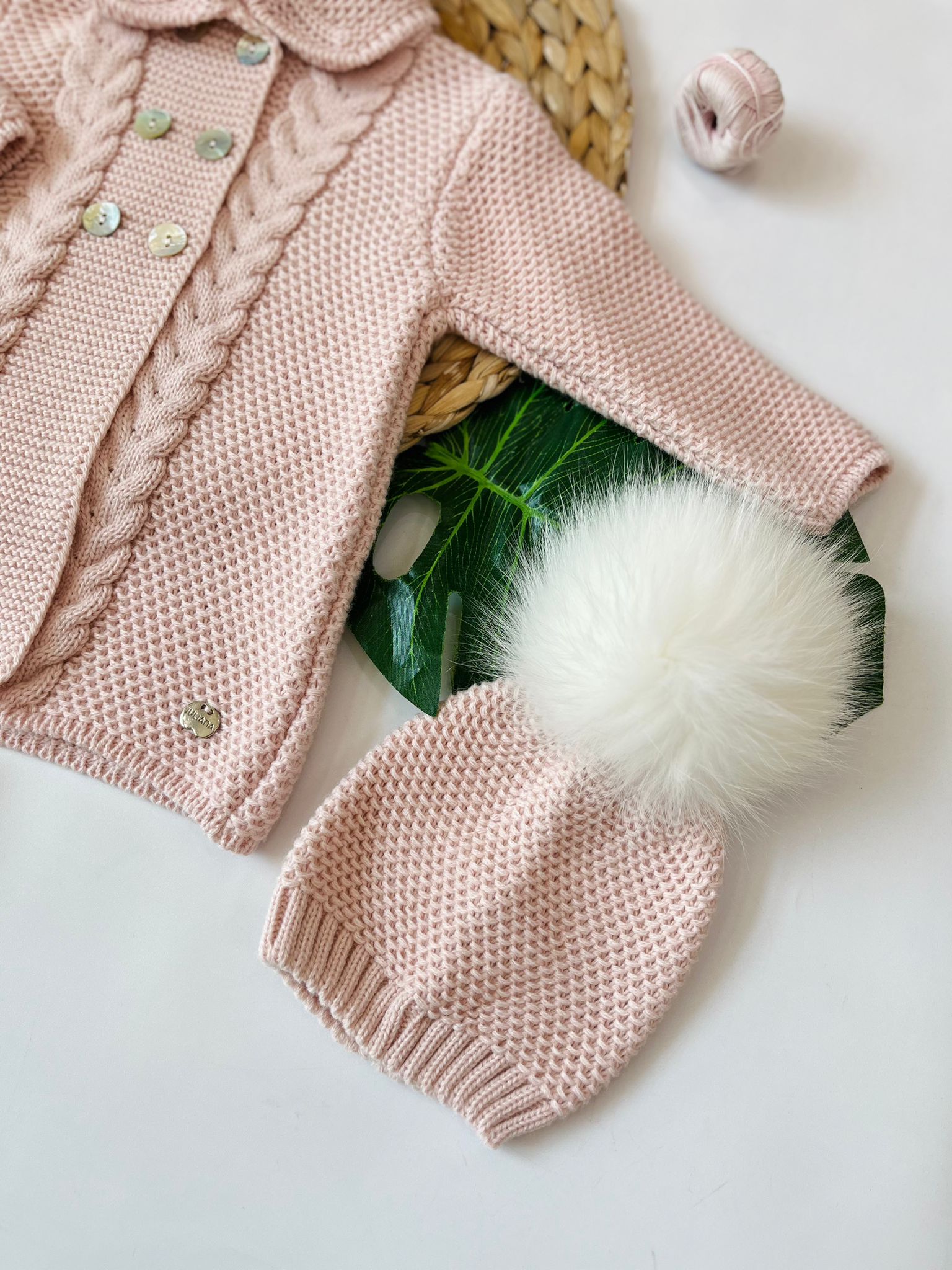 CAPPOTTINO CON CAPPELLINO MILKY ROSE FILATO CALDO MILKY ROSE - Noi da piccoli