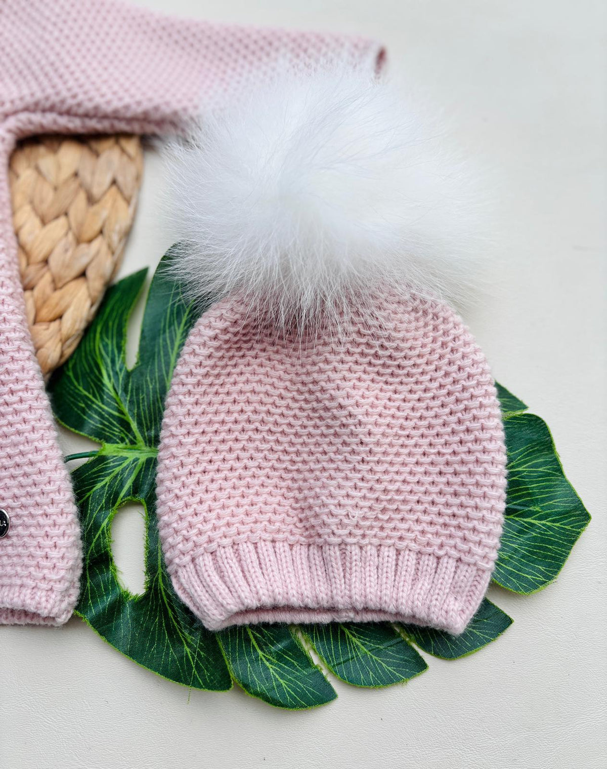 CAPPOTTINO FILATO CALDO ROSA - Noi da piccoli