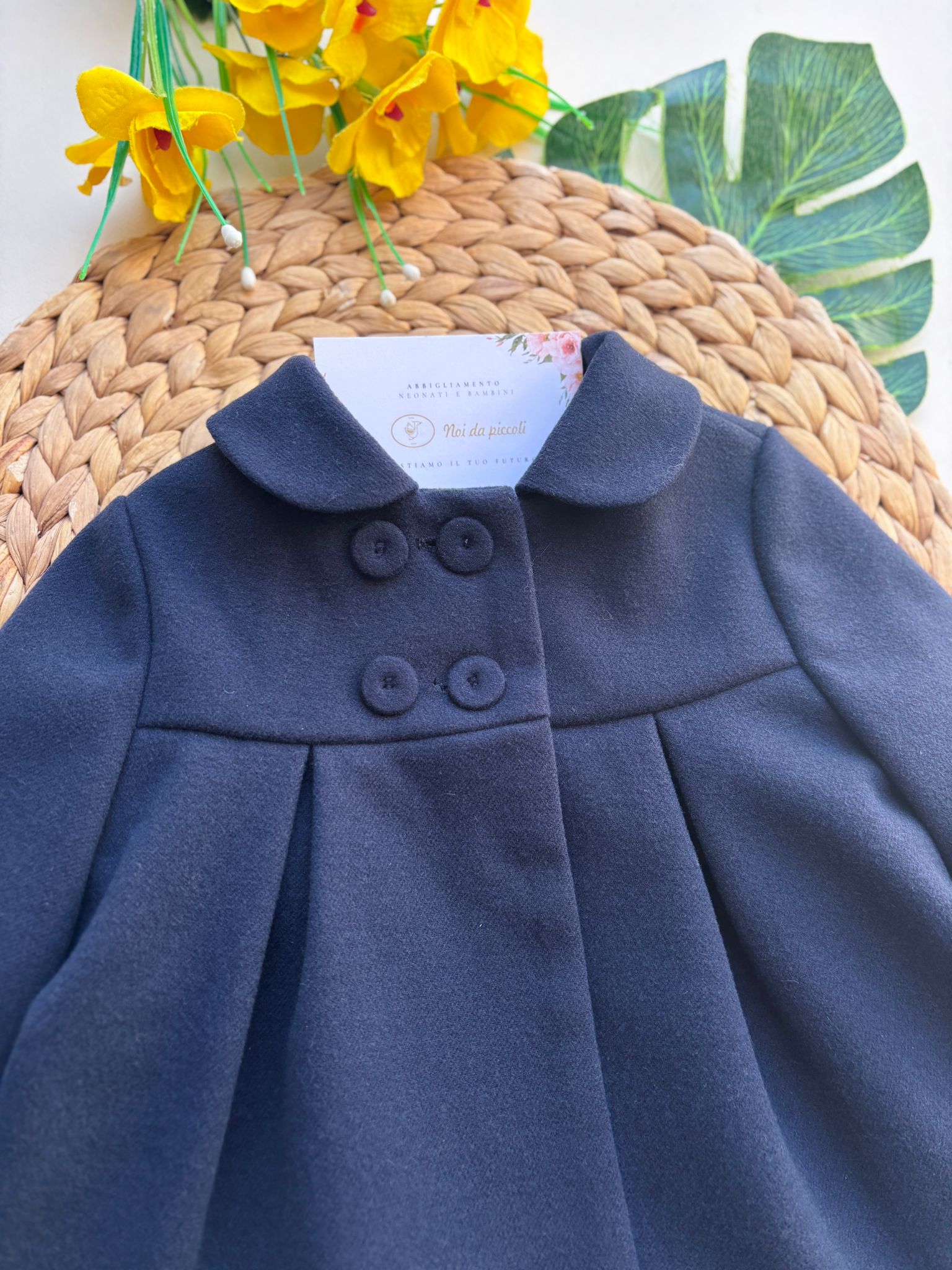 CAPPOTTINO IN PANNO BLU - Noi da piccoli