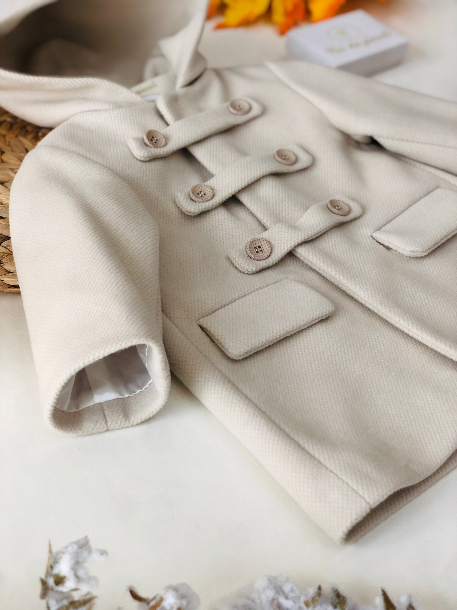 CAPPOTTINO IN PANNO PICCOLO PRINCIPE BEIGE - Noi da piccoli