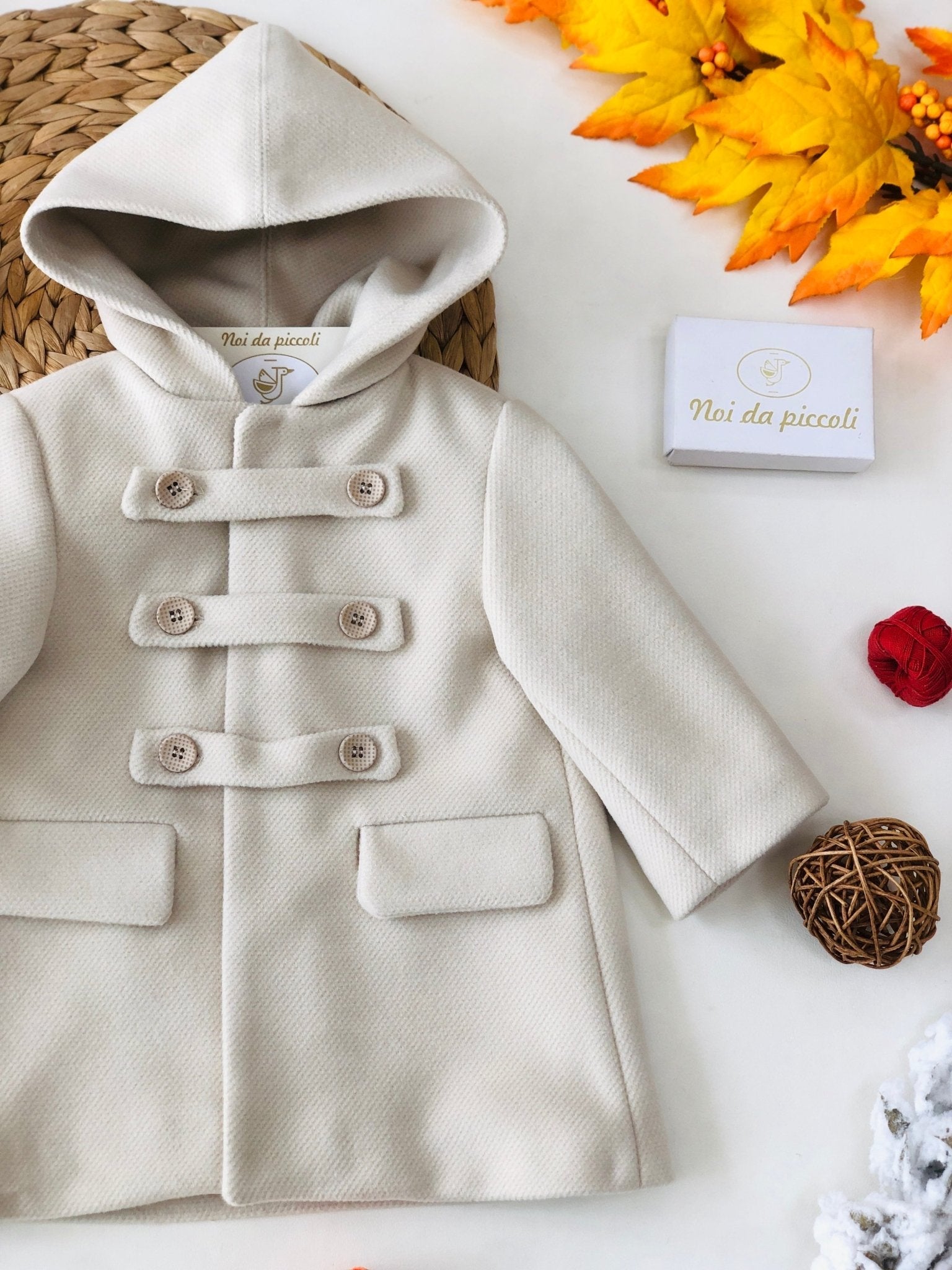 CAPPOTTINO IN PANNO PICCOLO PRINCIPE BEIGE - Noi da piccoli