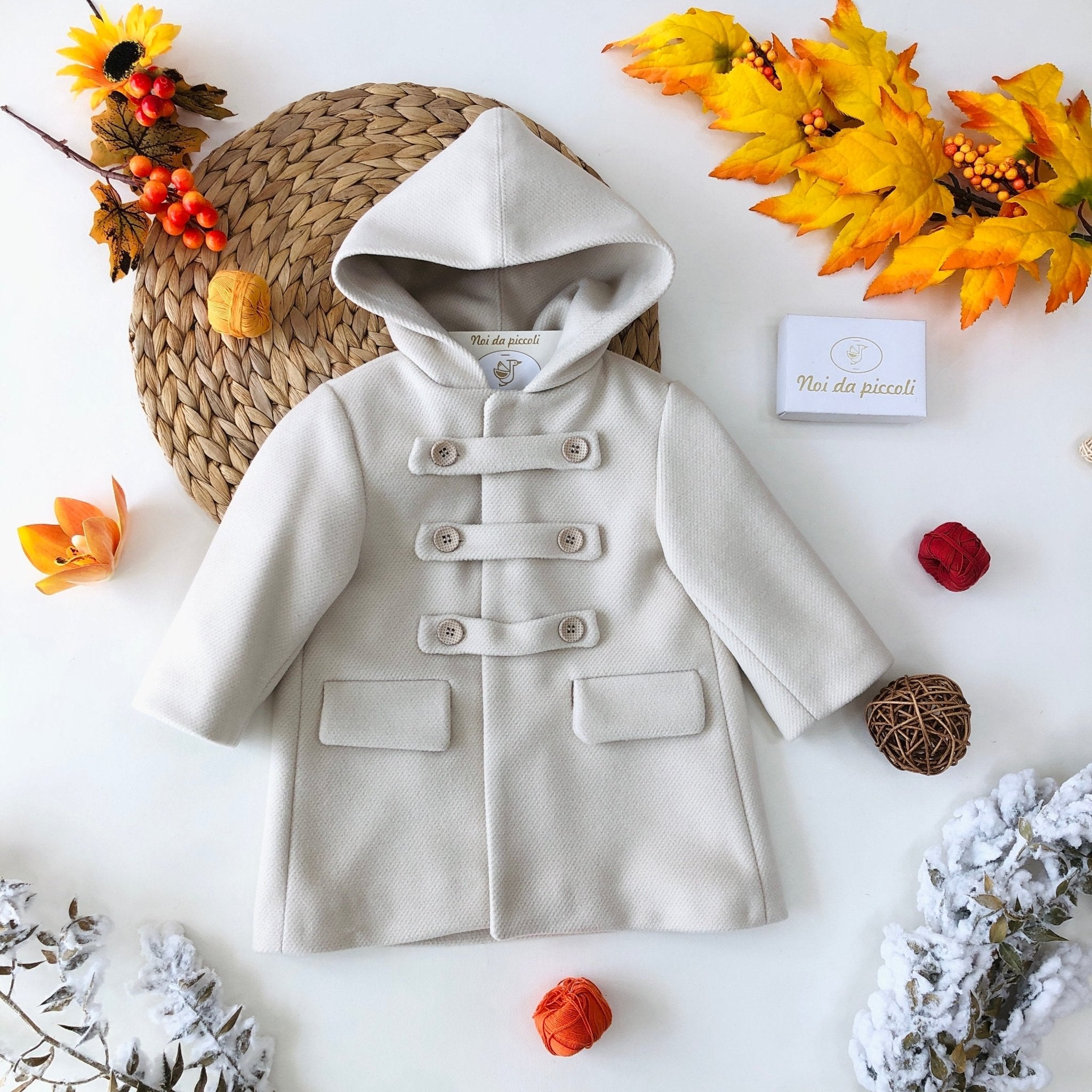 CAPPOTTINO IN PANNO PICCOLO PRINCIPE BEIGE - Noi da piccoli