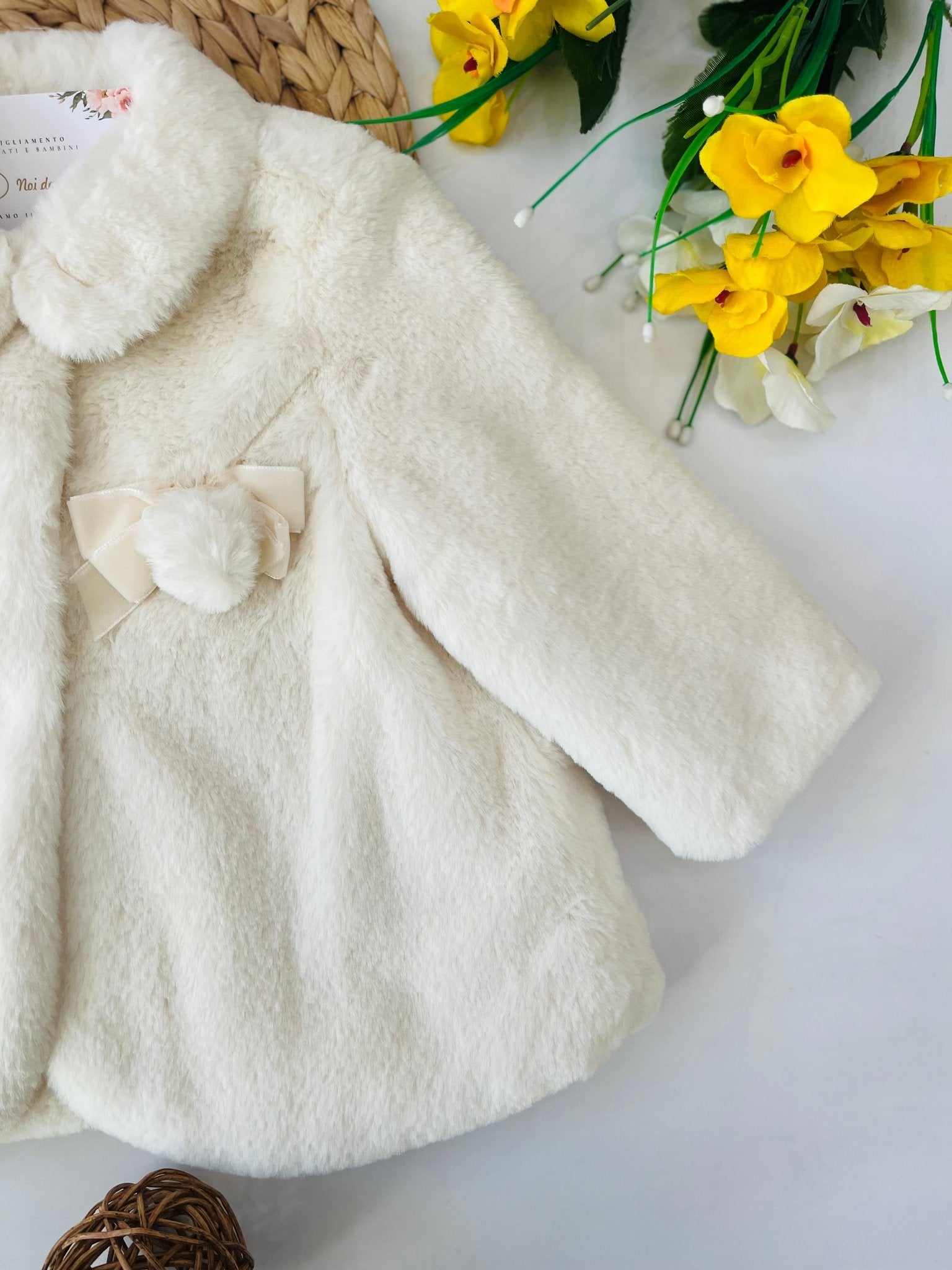 CAPPOTTINO PELLICCETTA CRUDO - Noi da piccoli