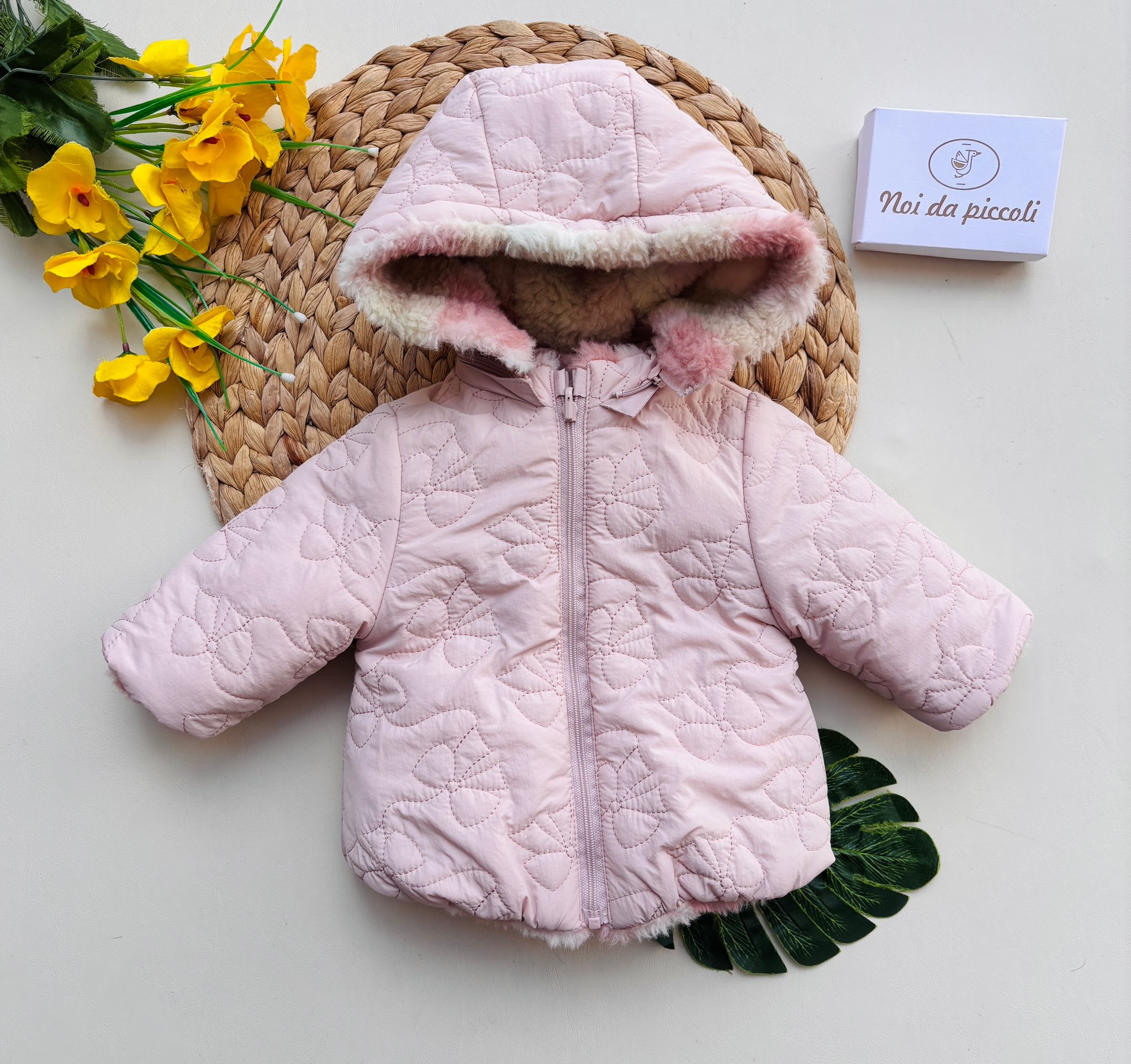 CAPPOTTINO Pelliccia ROSA - Noi da piccoli