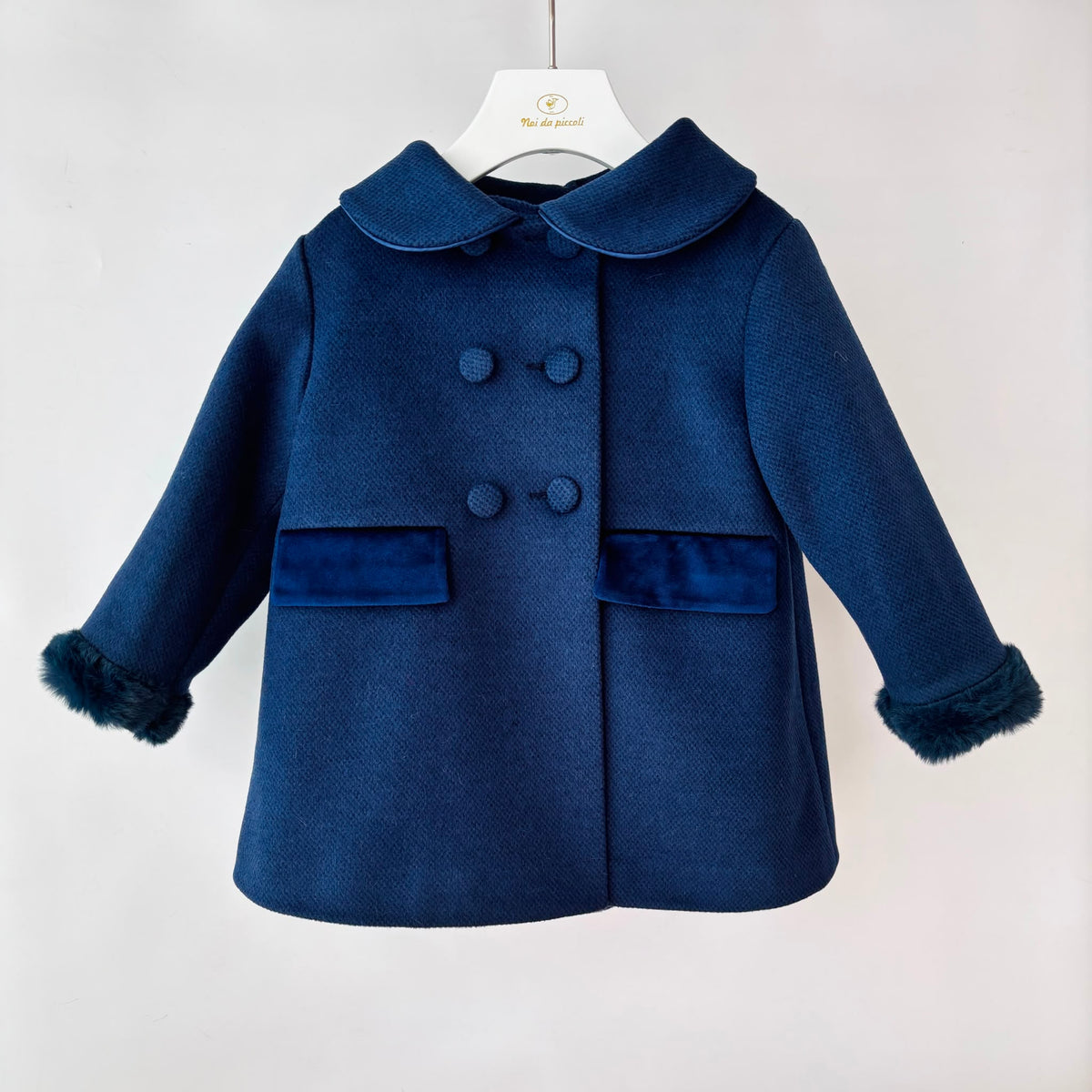 CAPPOTTO IN PANNO BLU - Noi da piccoli