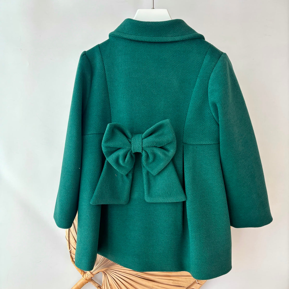 CAPPOTTO in panno British Chic VERDE - Noi da piccoli