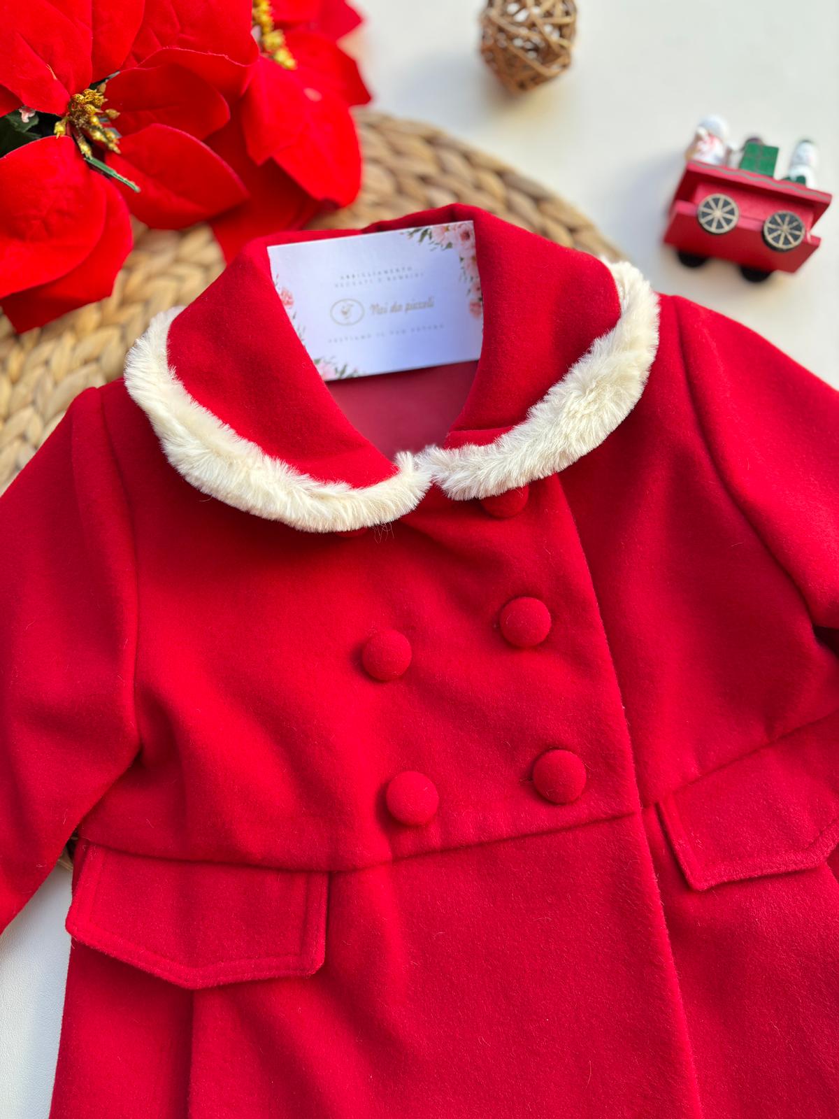 CAPPOTTO IN PANNO rojo - Noi da piccoli