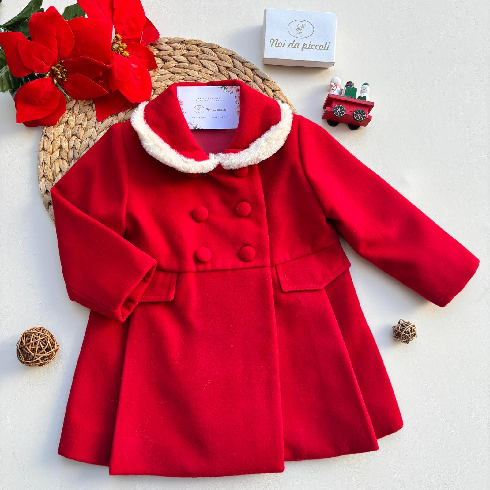 CAPPOTTO IN PANNO rojo - Noi da piccoli
