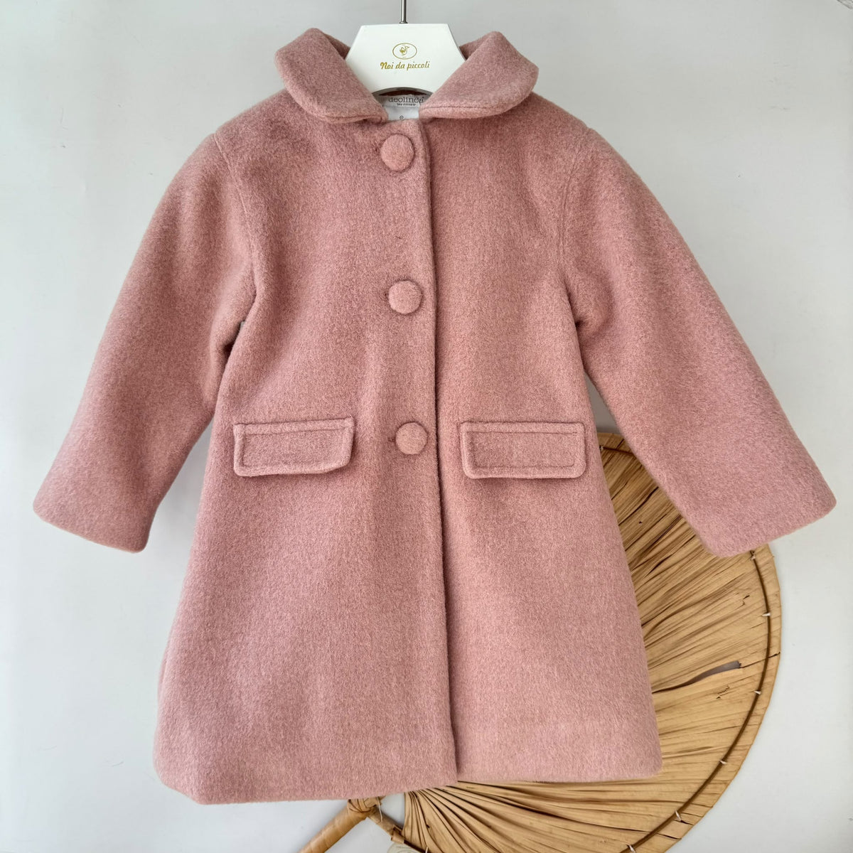 CAPPOTTO IN PANNO ROSA - Noi da piccoli