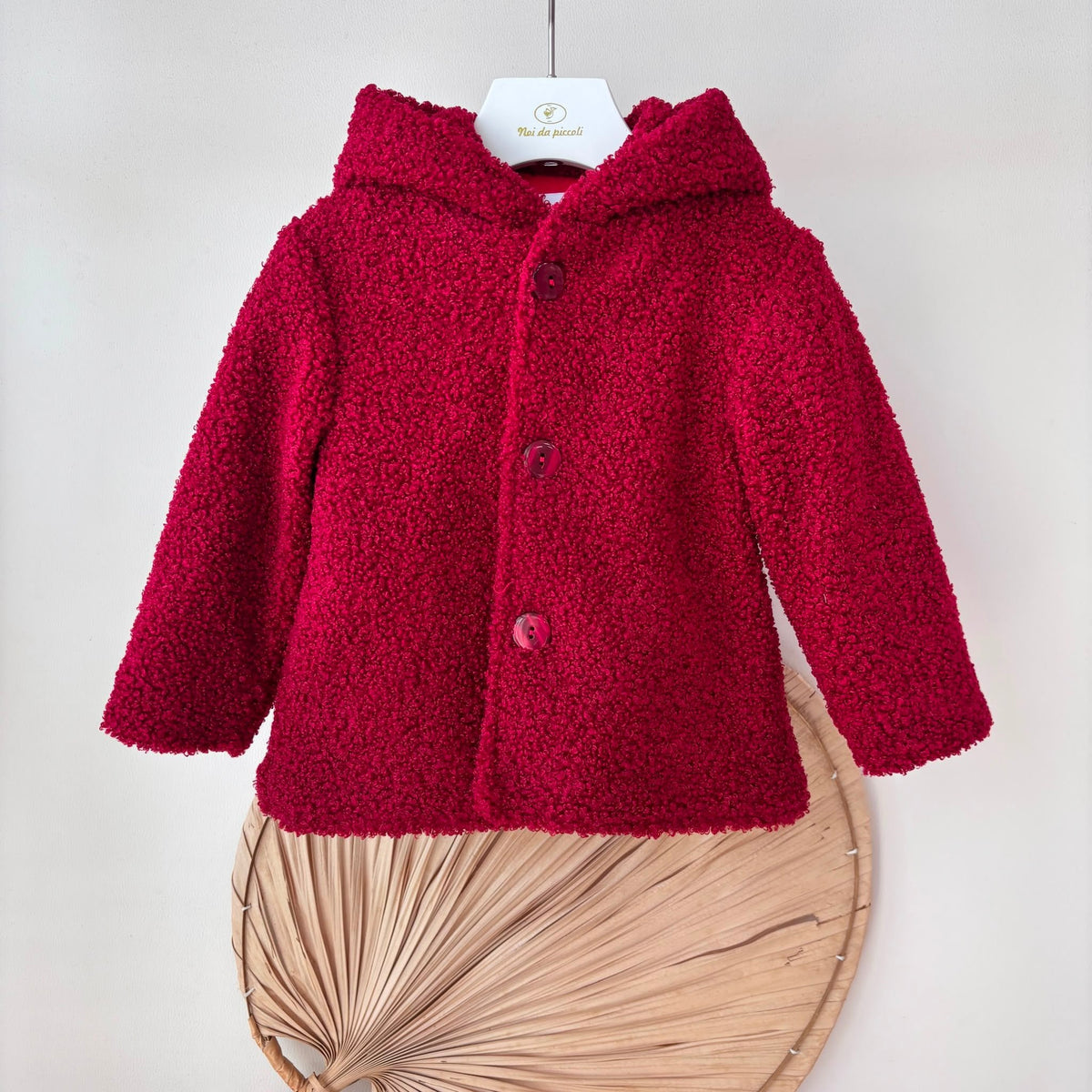 Cappotto Teddy Rosso Isabel - Noi da piccoli