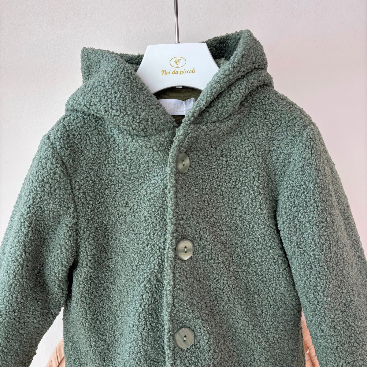 Cappotto Teddy Verde Isabel - Noi da piccoli