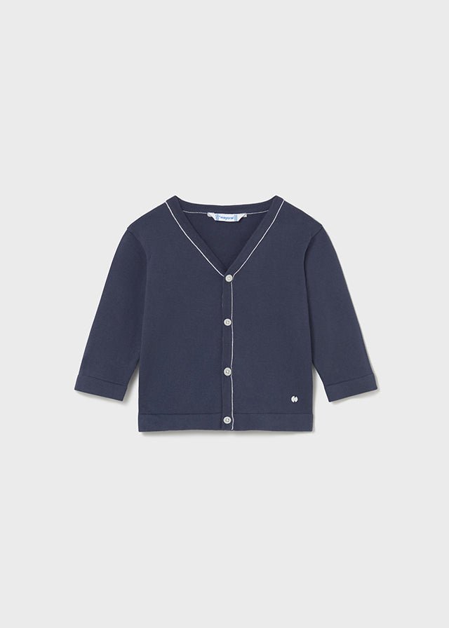 CARDIGAN IN COTONE BLU - Noi da piccoli