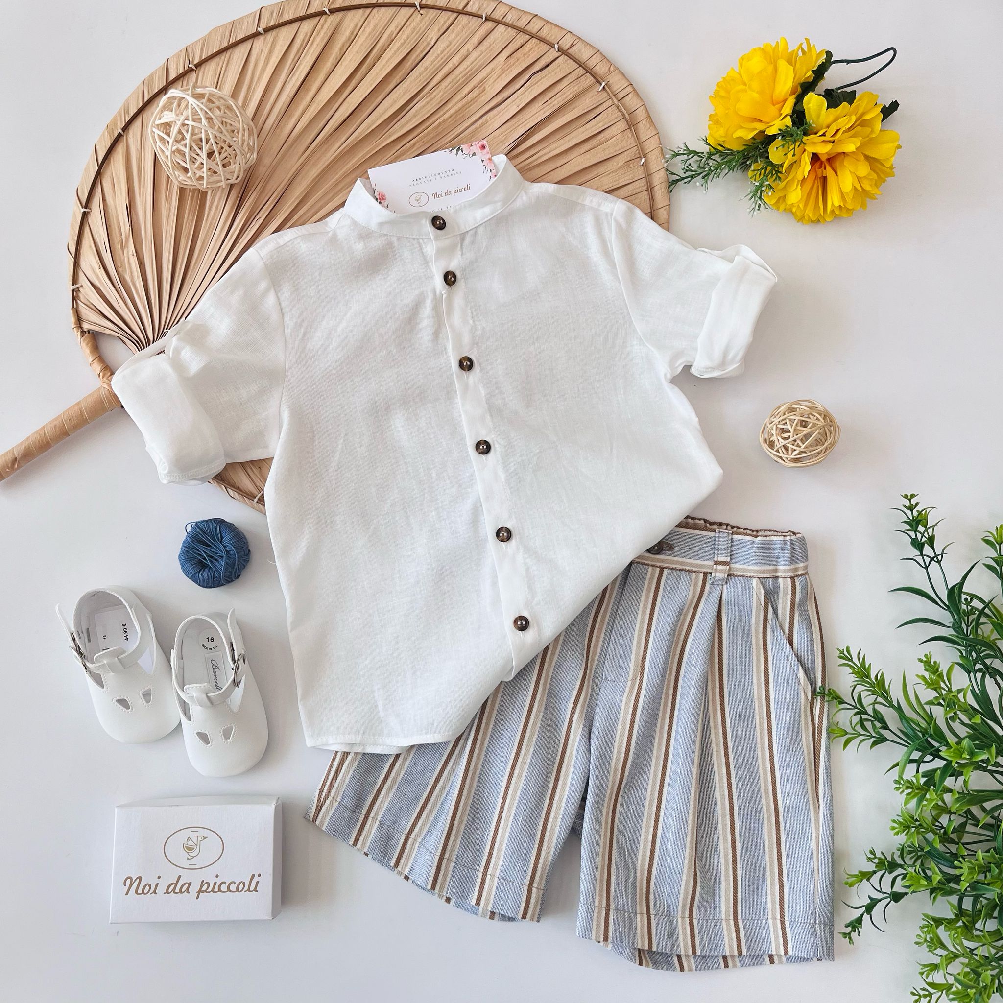 CASACCHINA E PANTALONE A RIGHE - Noi da piccoli