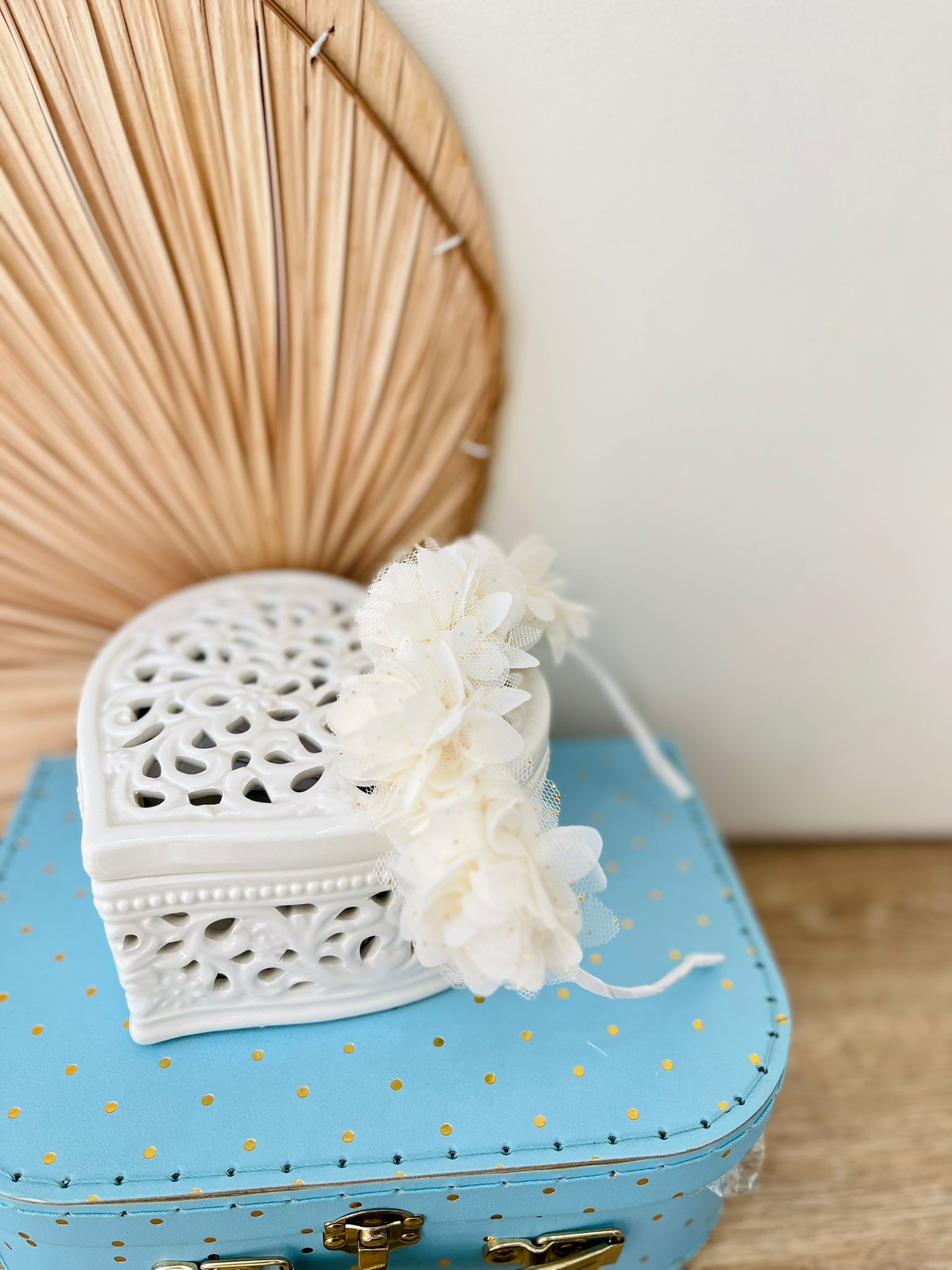 CERCHIETTO CON FIORELLINI BIANCO - Noi da piccoli