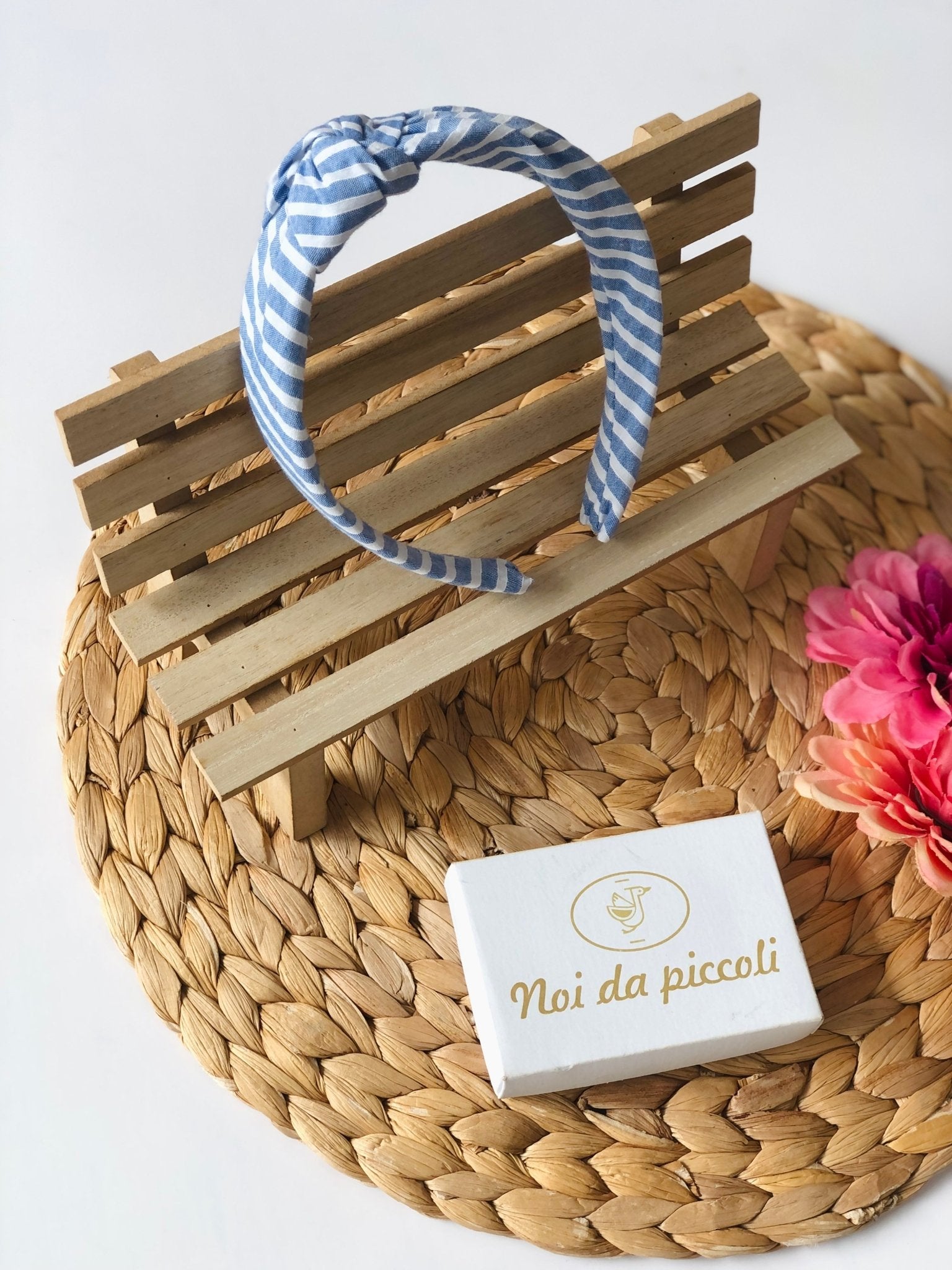 CERCHIETTO RIGHE DENIM - Noi da piccoli