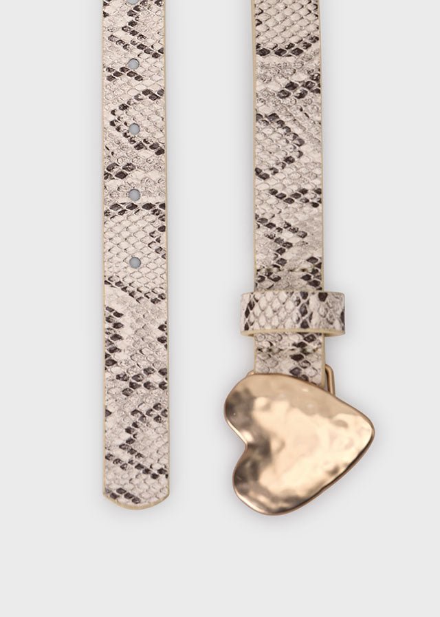 CINTURA CON CUORE BEIGE - Noi da piccoli
