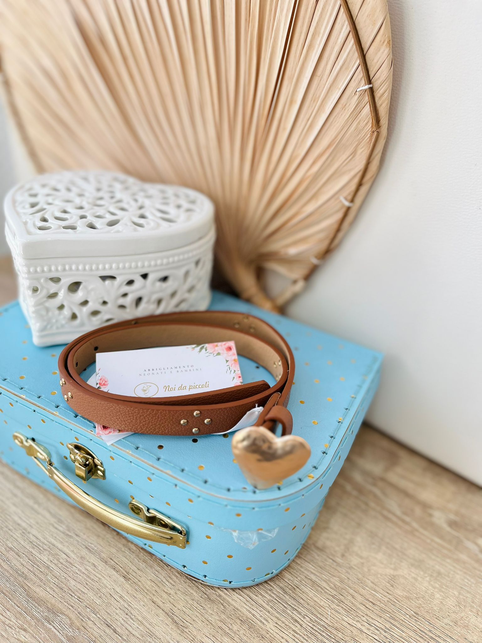 CINTURA CON CUORE CAMMELLO - Noi da piccoli