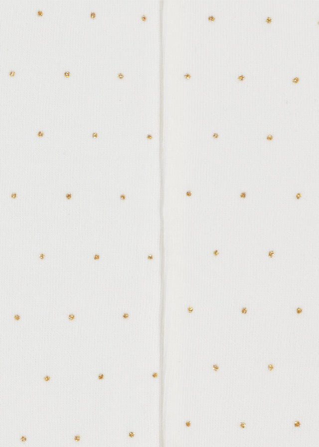COLLANT IN COTONE CALDO BIANCO - Noi da piccoli