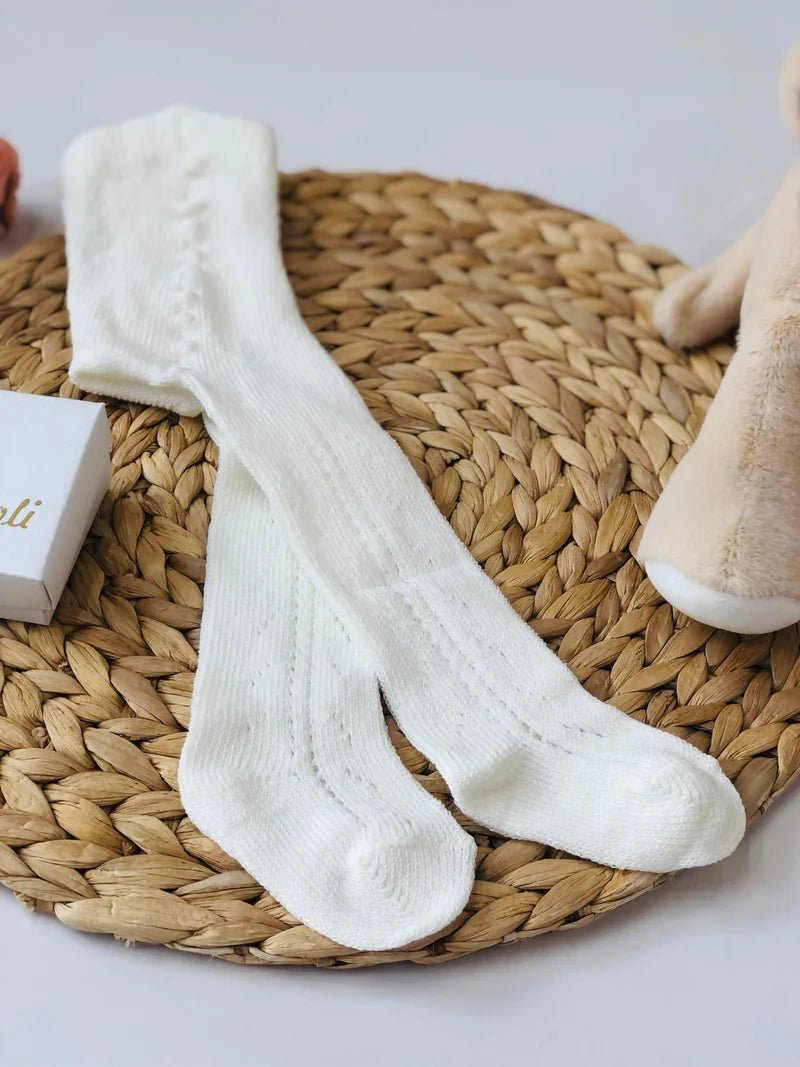 COLLANT TRAFORATO CALDO COTONE LATTE - Noi da piccoli