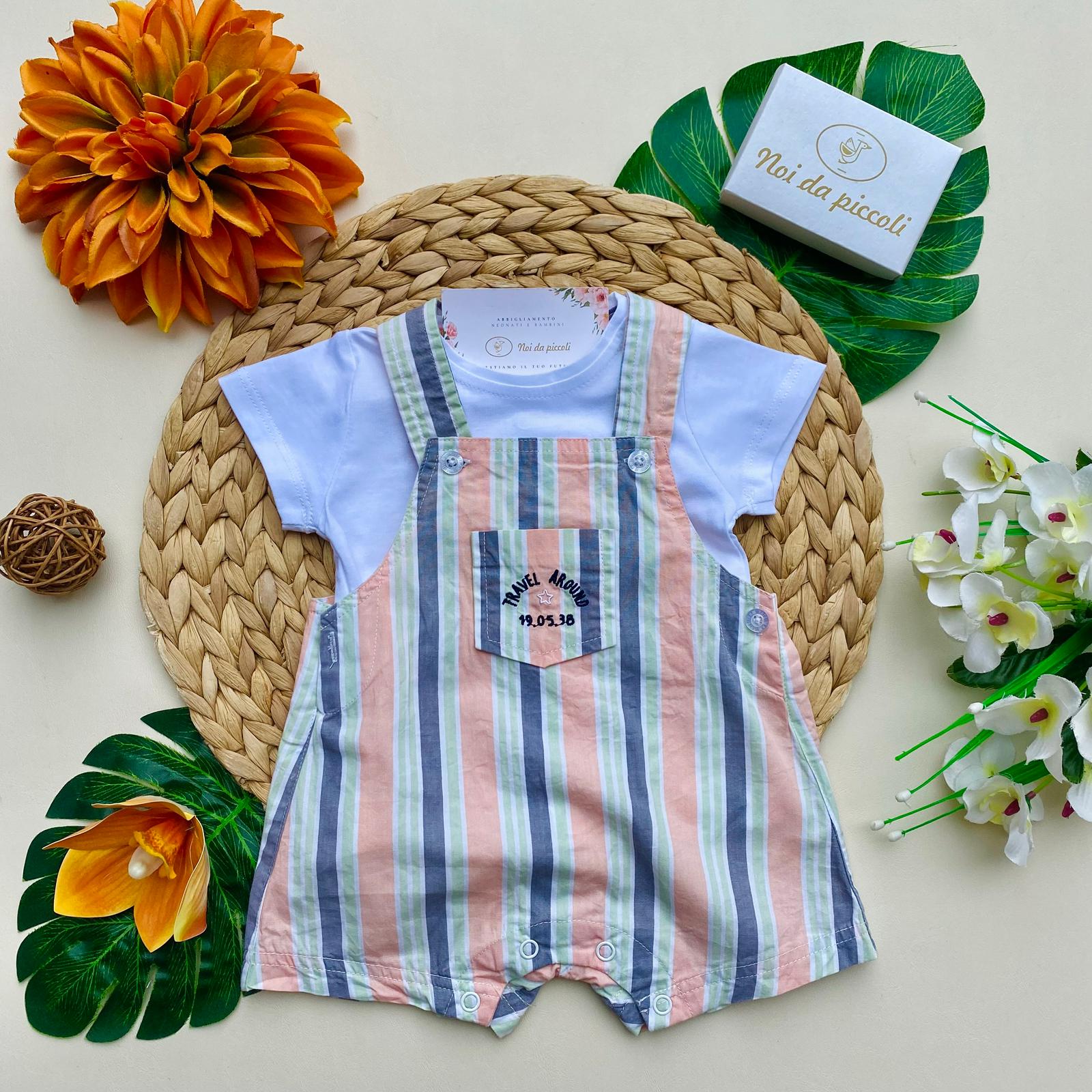 completo 2 pz 100 % COTONE BIANCO - Noi da piccoli