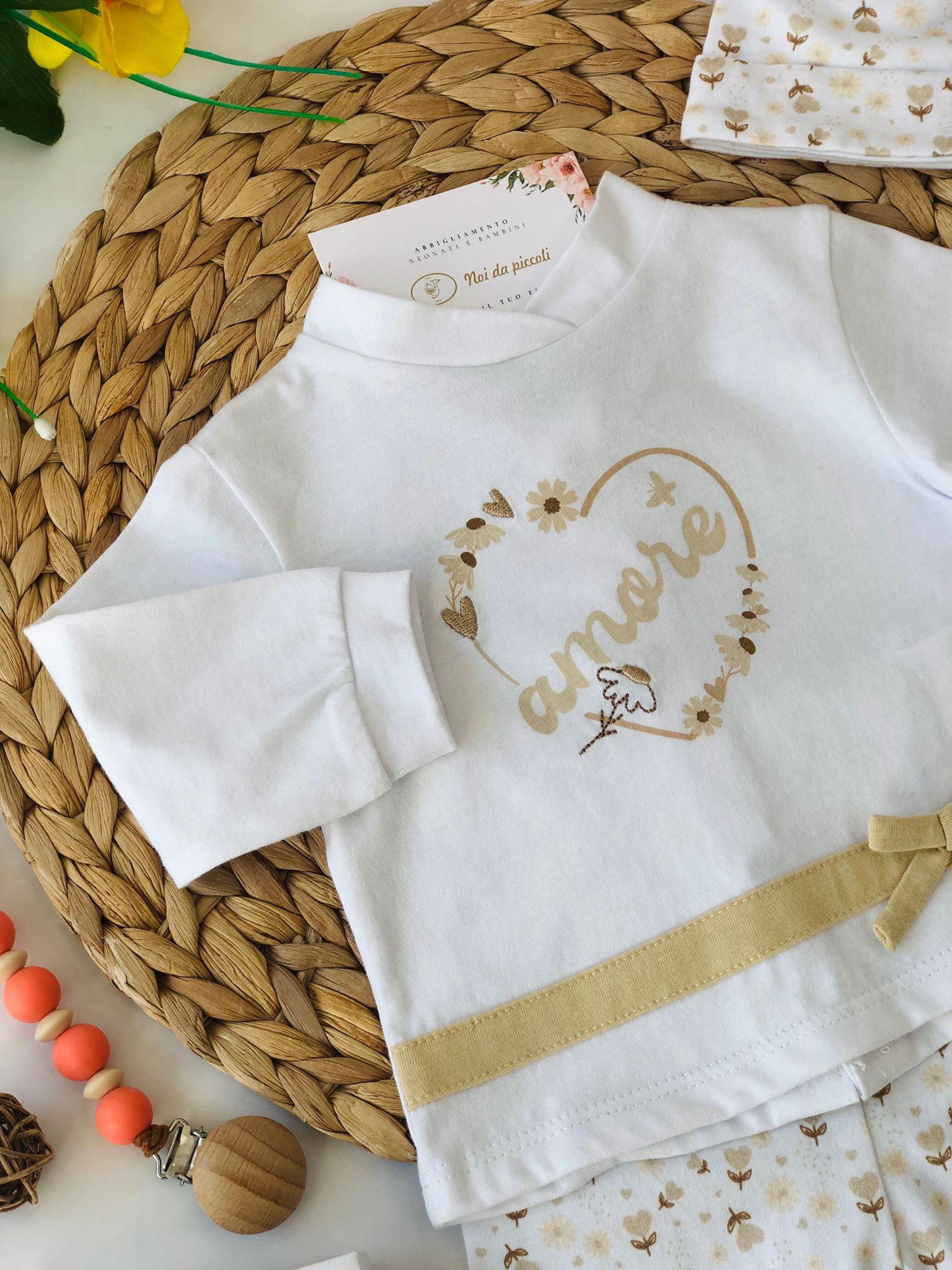 completo 2 pz 100 % COTONE Multicolore - Noi da piccoli