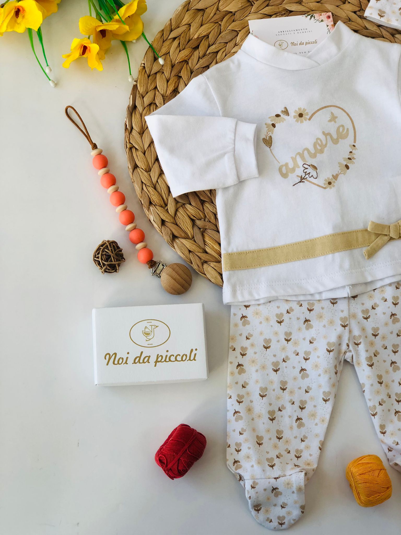 completo 2 pz 100 % COTONE Multicolore - Noi da piccoli