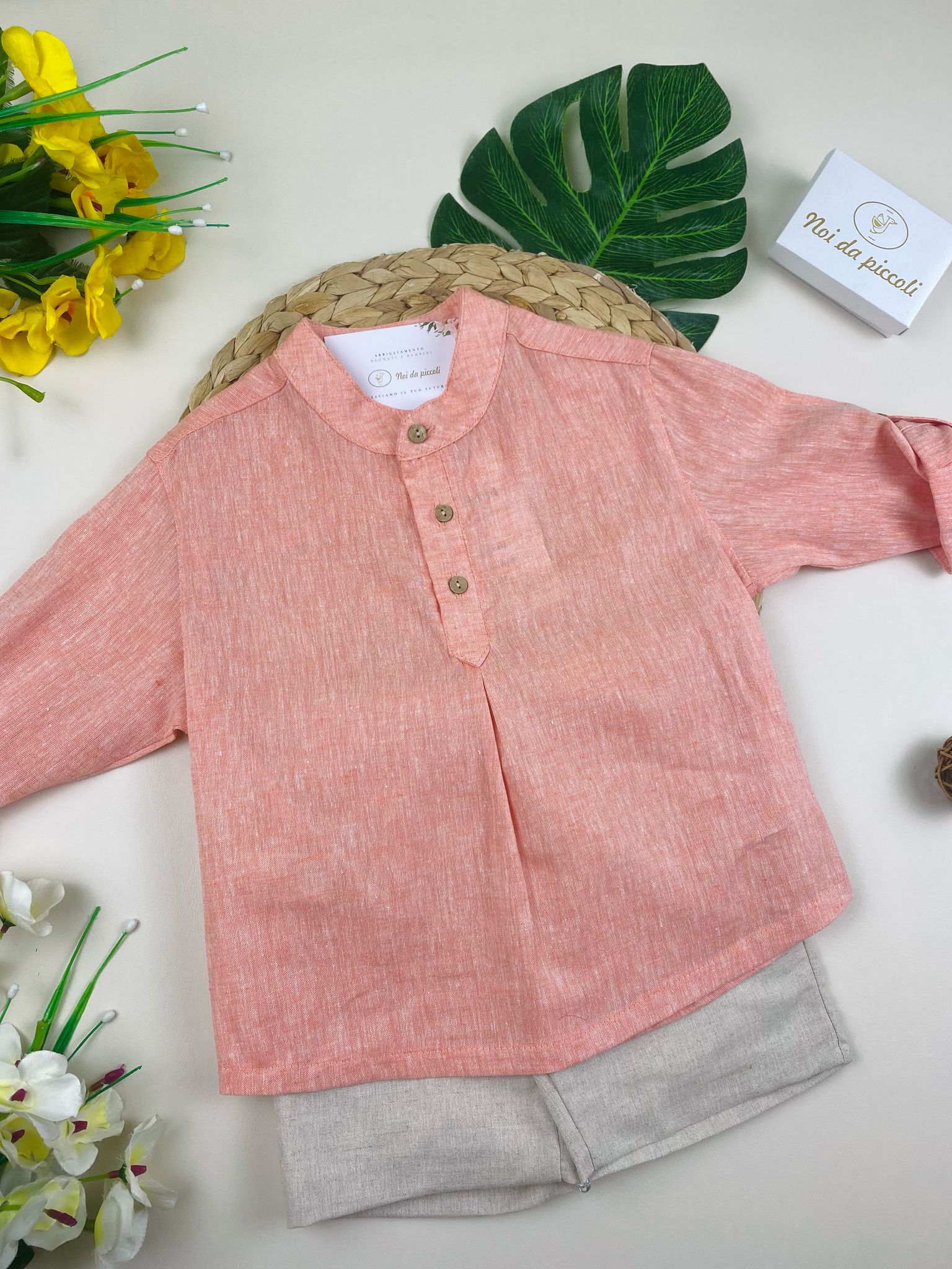 completo 2 pz Arancione - Noi da piccoli