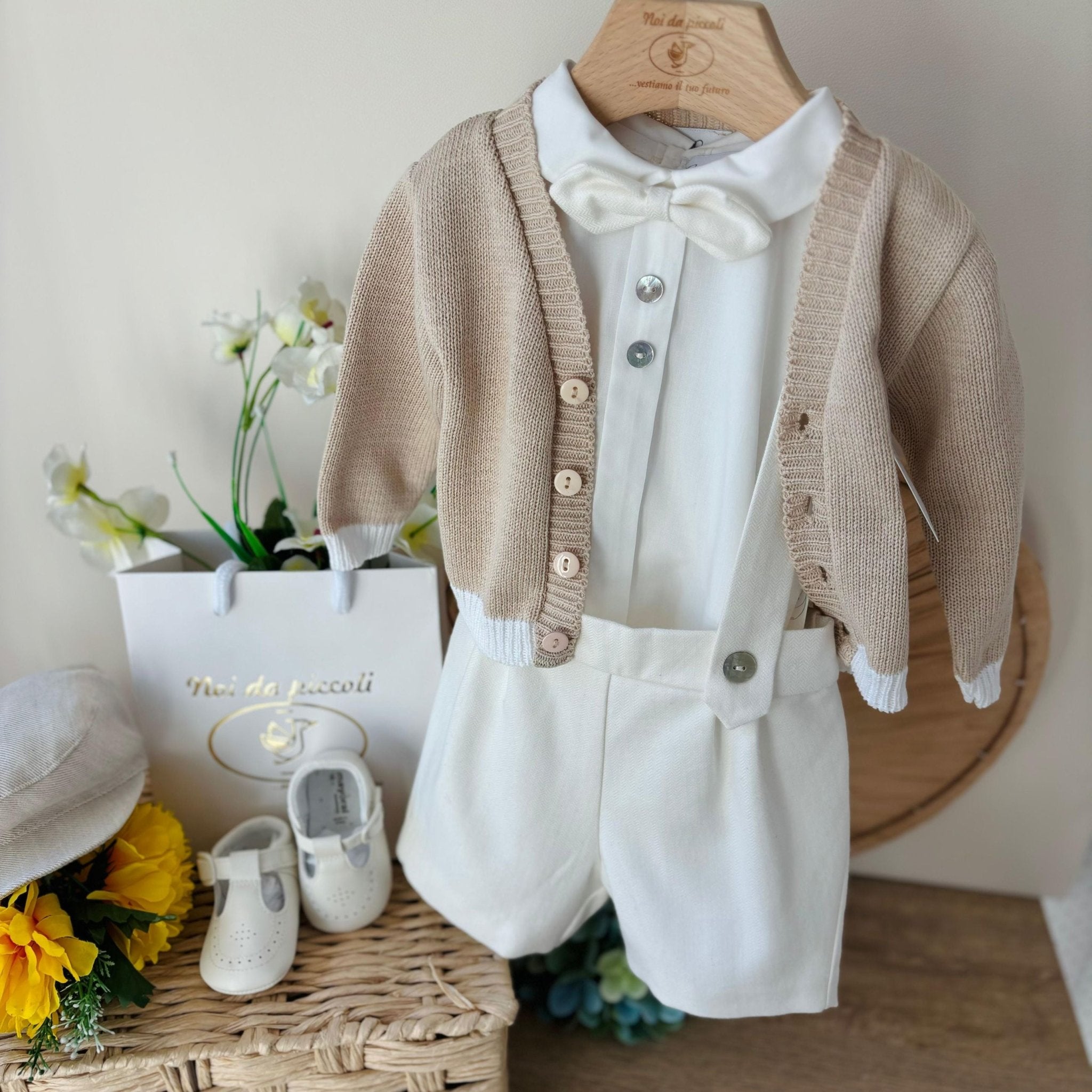 COMPLETO 2 PZ AVORIO CHIARISSIMO - Noi da piccoli