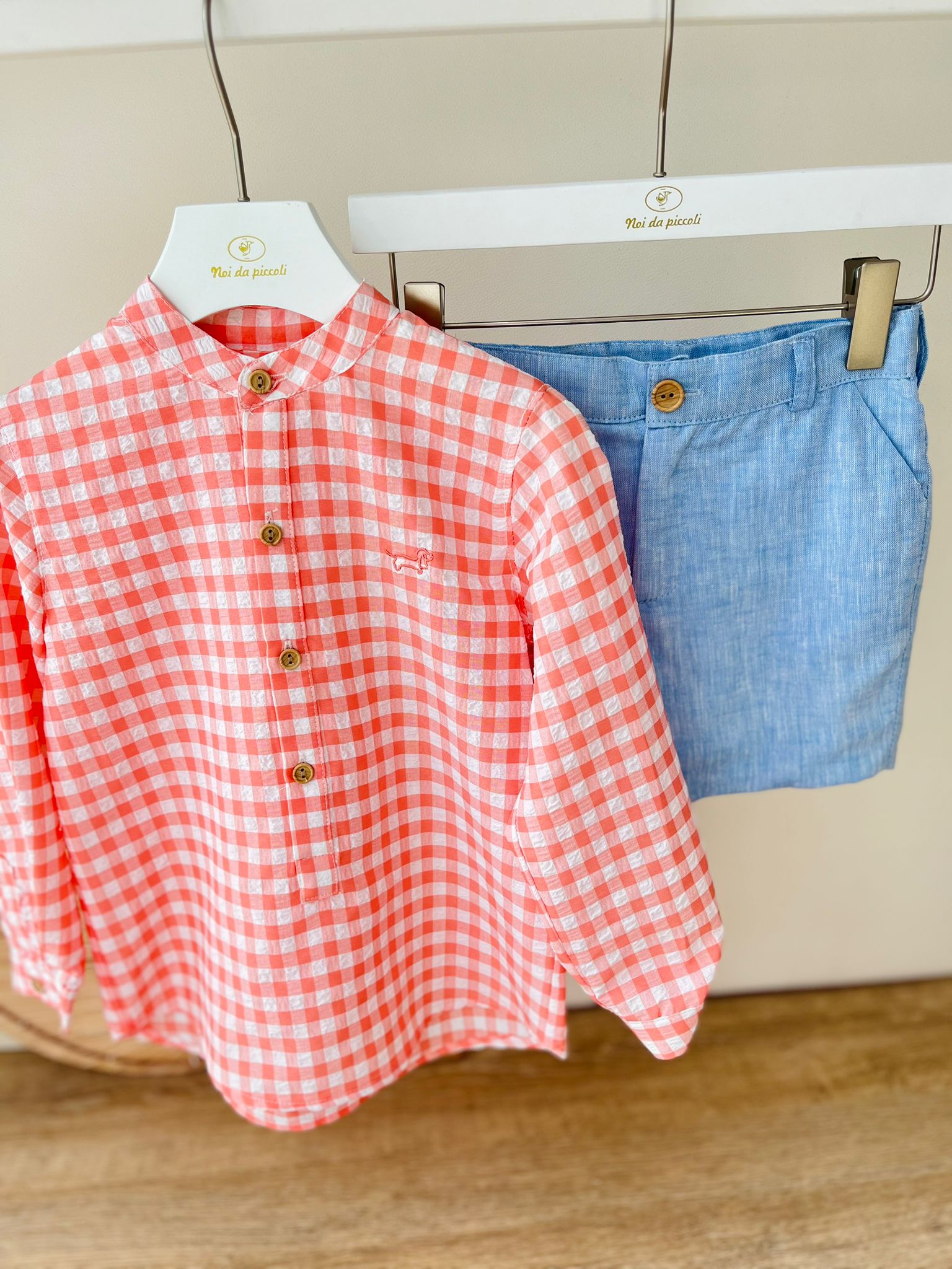 COMPLETO 2 PZ CATANZARO 100 % COTONE ROSSO - Noi da piccoli