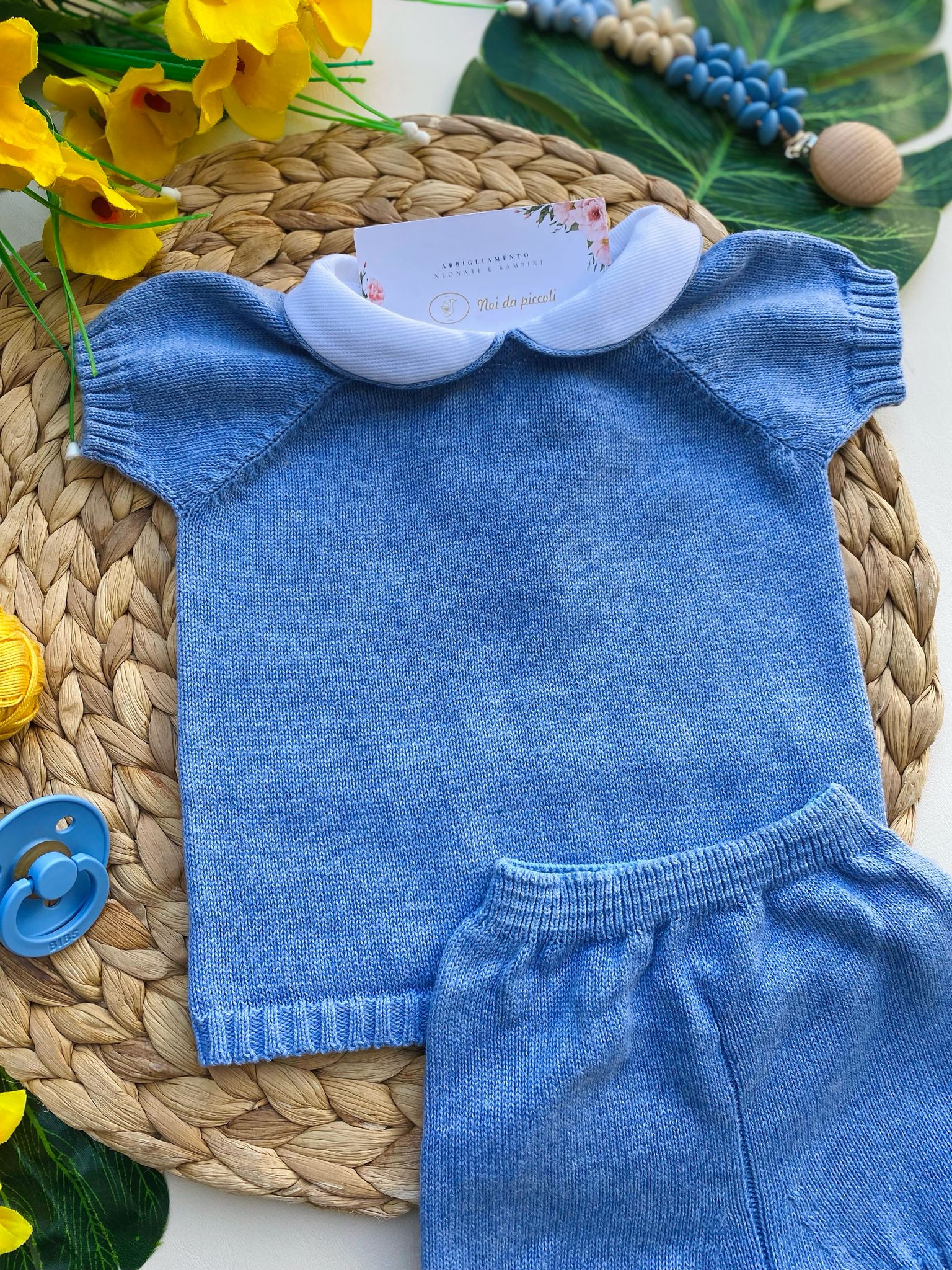 COMPLETO 2 PZ CON PANTALONCINO E MAGLIETTINA AVION - Noi da piccoli