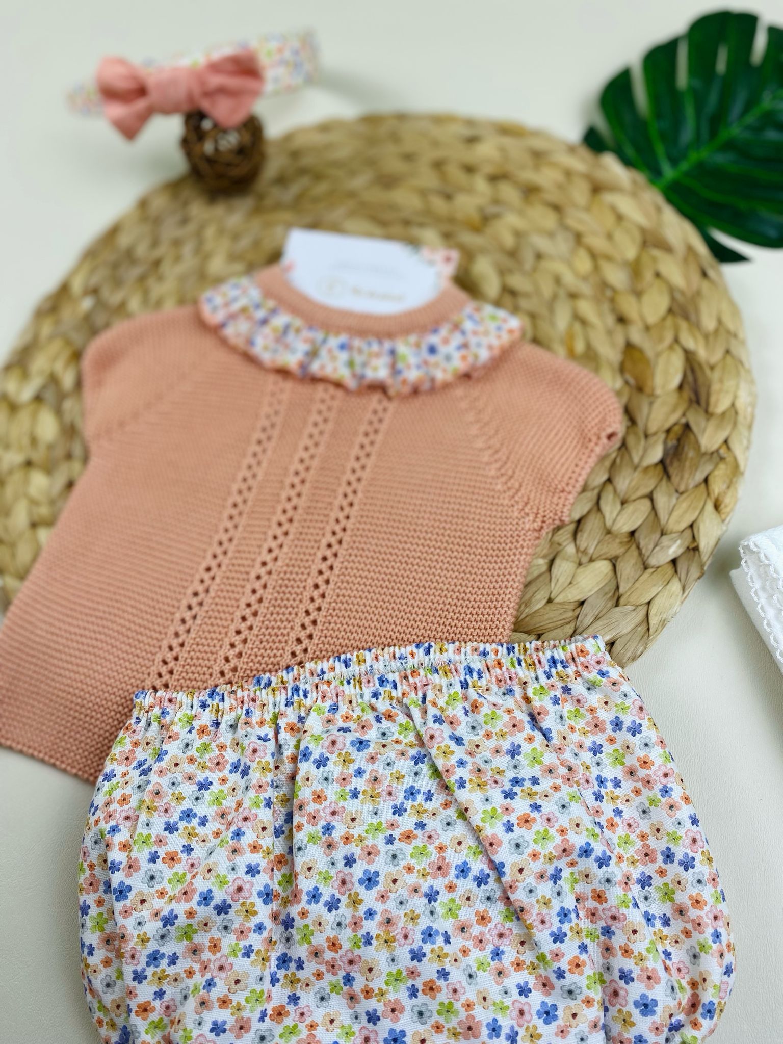 completo 2 pz Cotone Arancione - Noi da piccoli