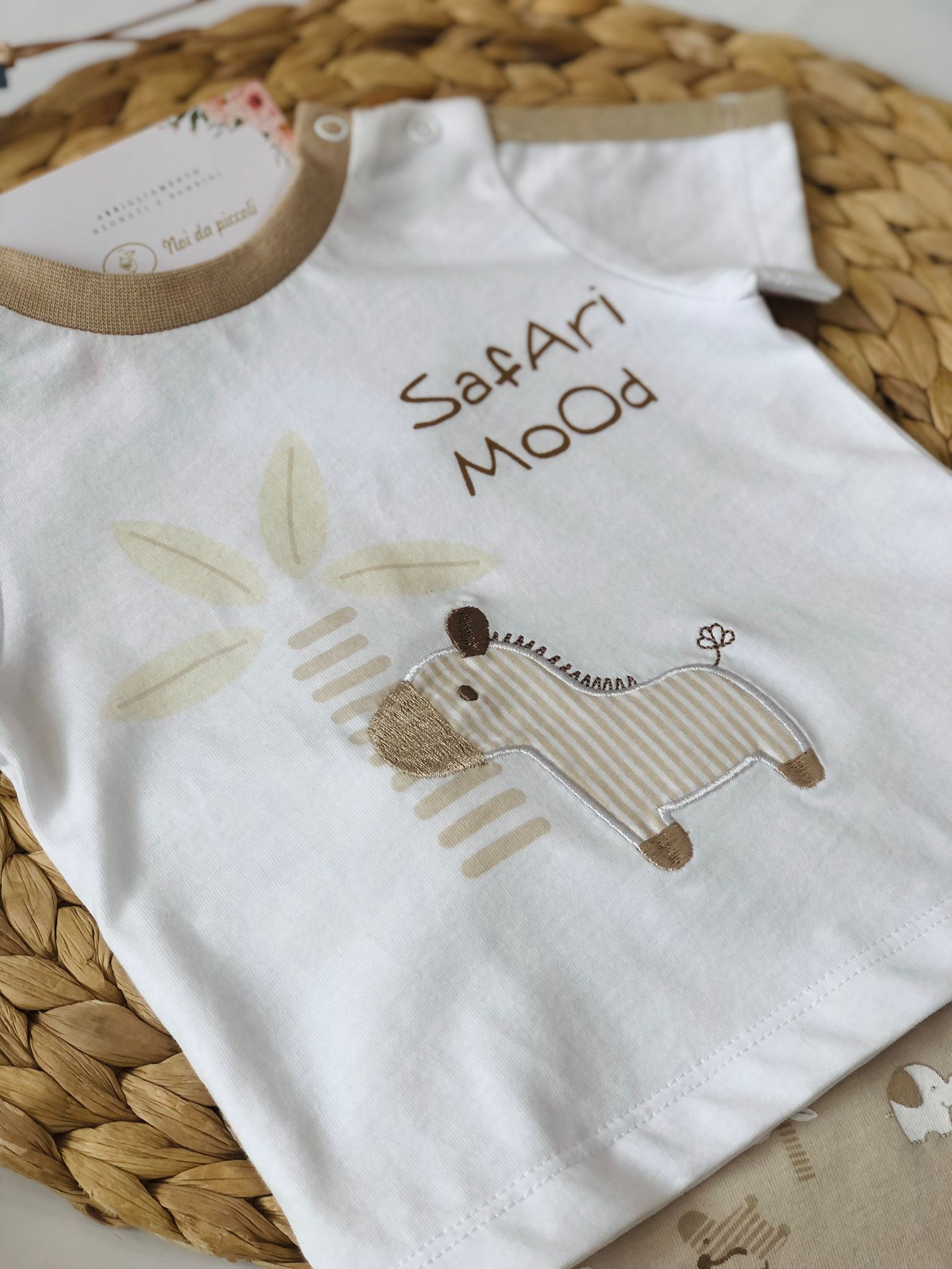 completo 2 pz Cotone Beige - Noi da piccoli