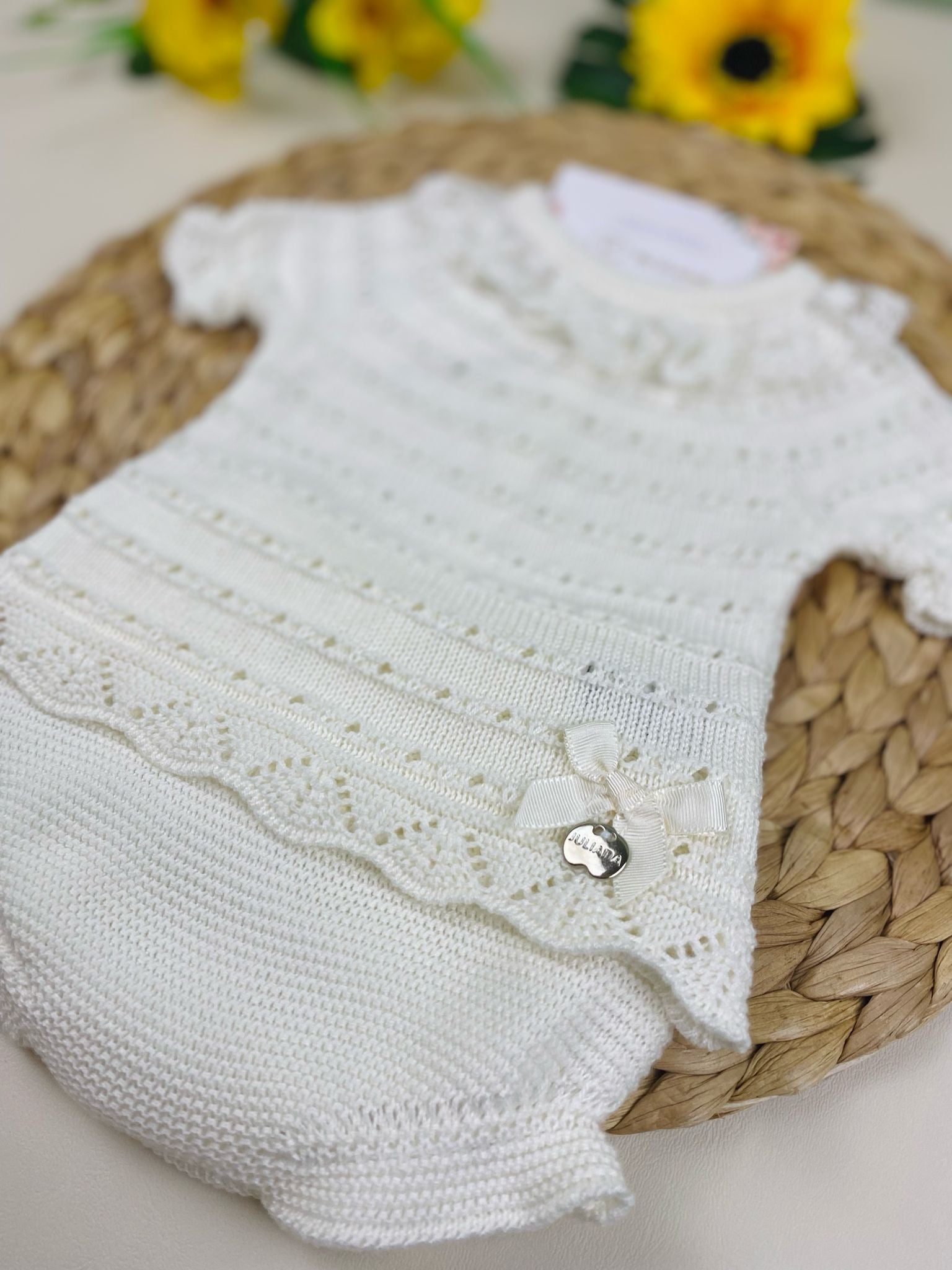 completo 2 pz Cotone Bianco - Noi da piccoli