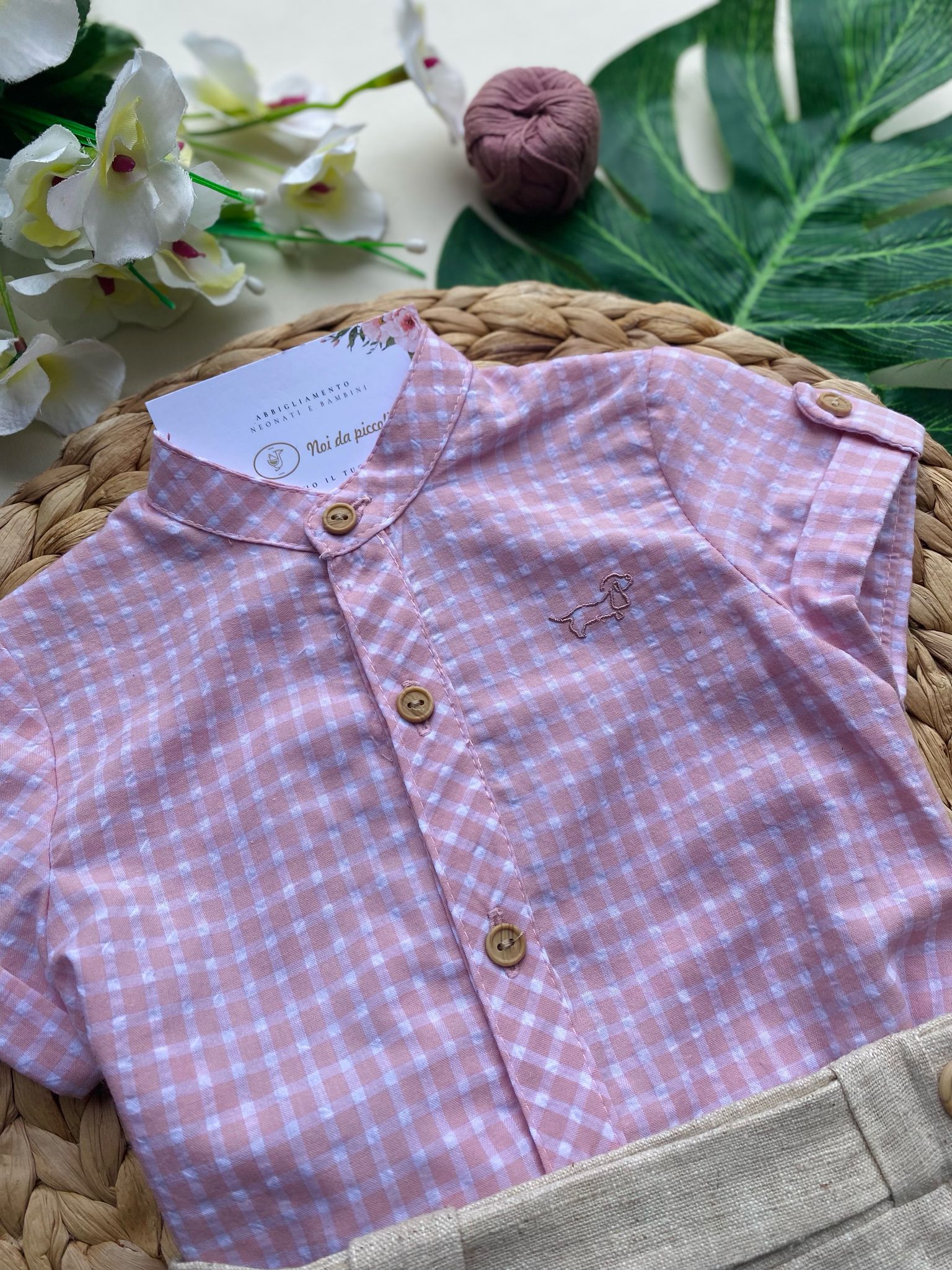 completo 2 pz Cotone Rosa - Noi da piccoli